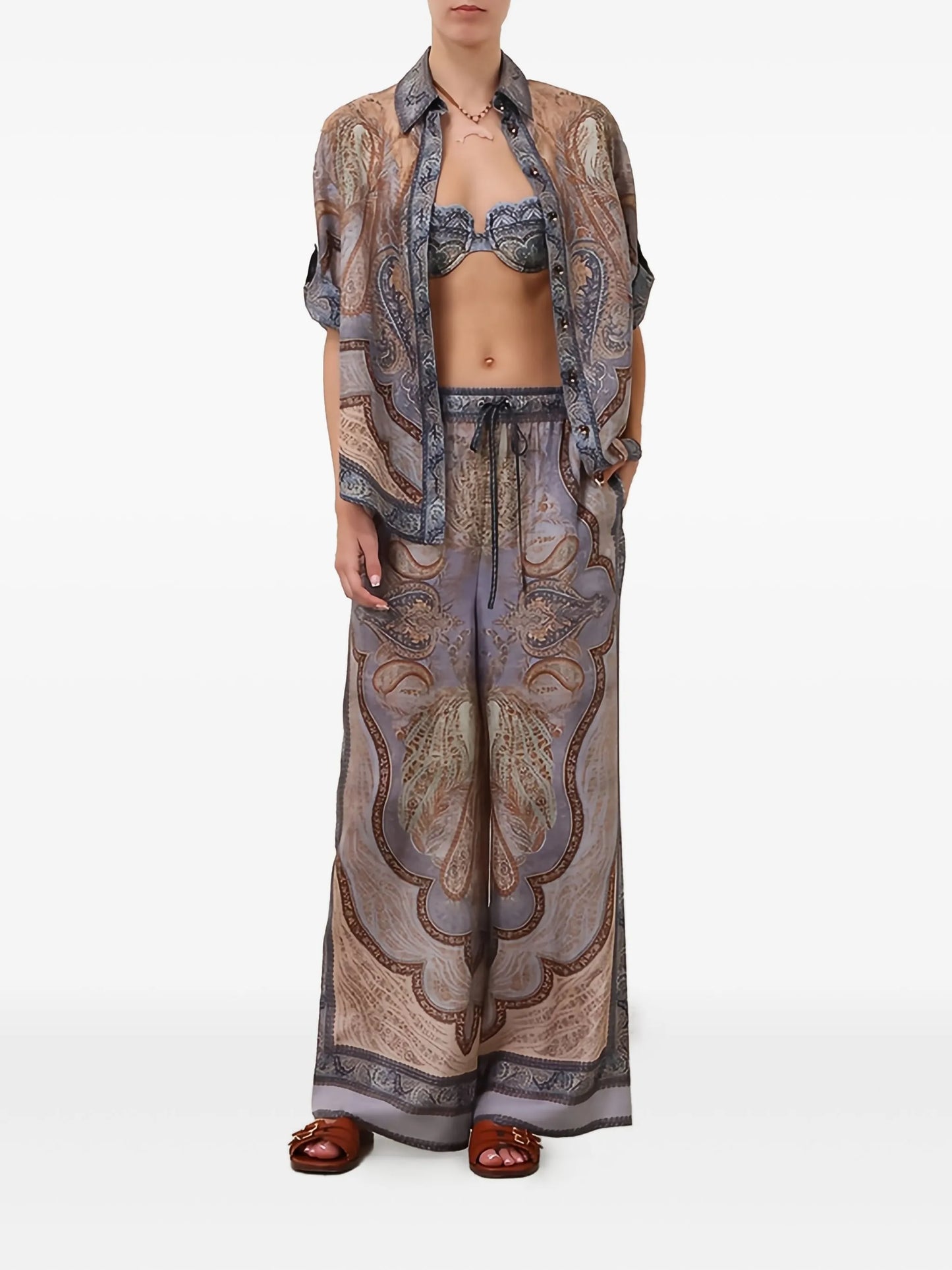 Wanderlust drawstring-waist trousers