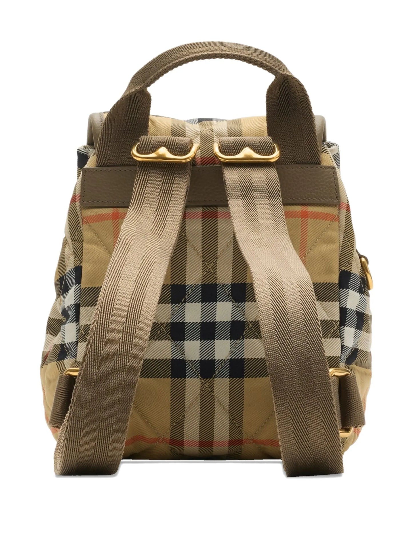 quilted-design mini backpack