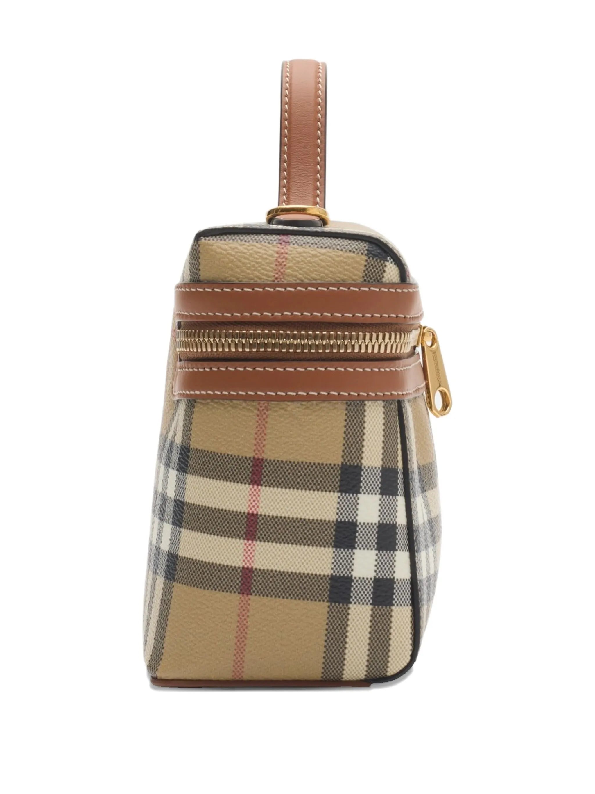 mini check vanity cross body bag