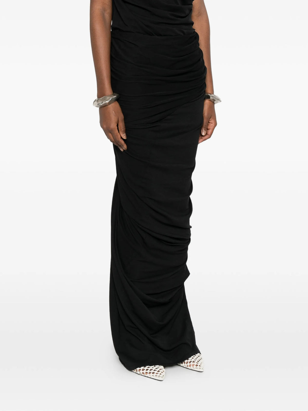 Dia draped-detail maxi skirt