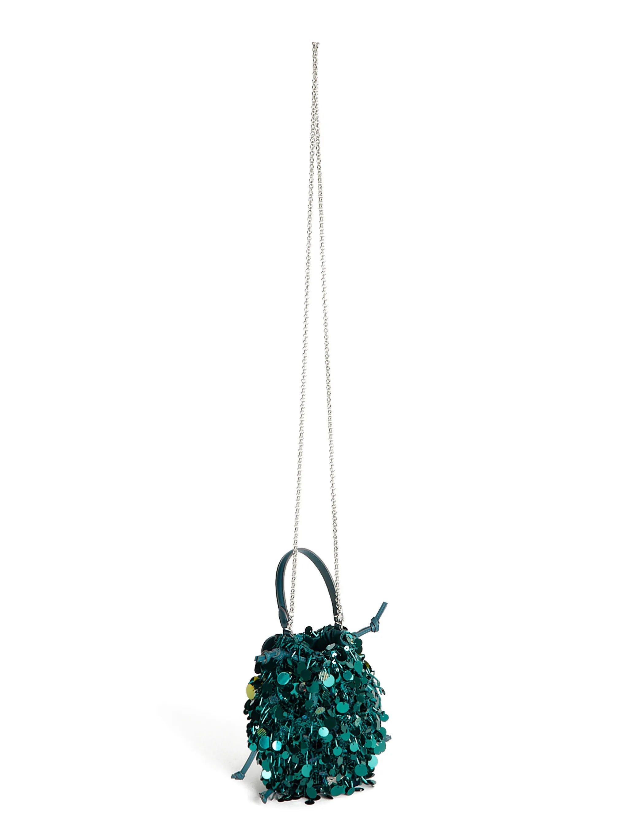 sequin-embellished beetle crossbody bag