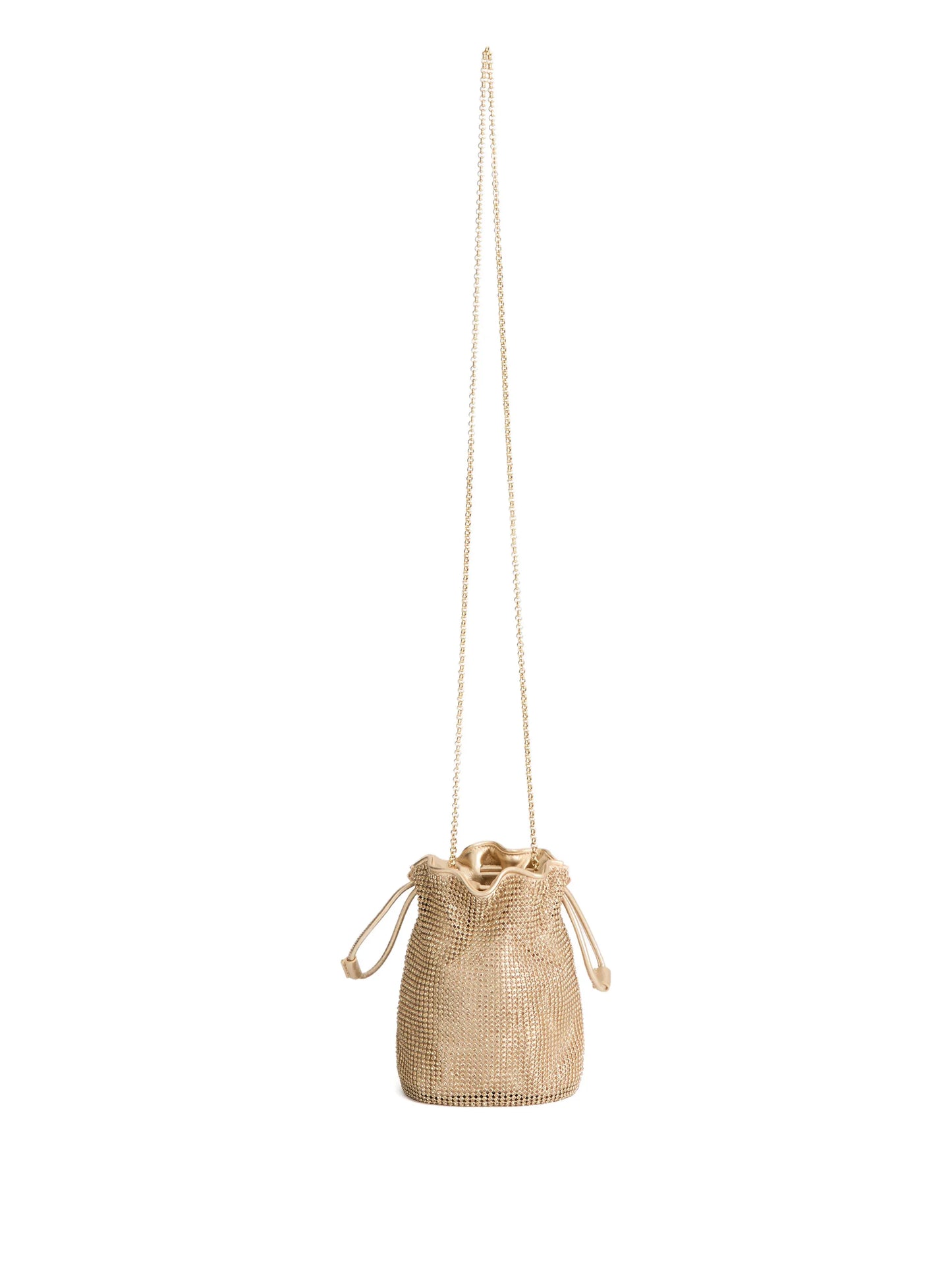 eyes drawstring bucket bag