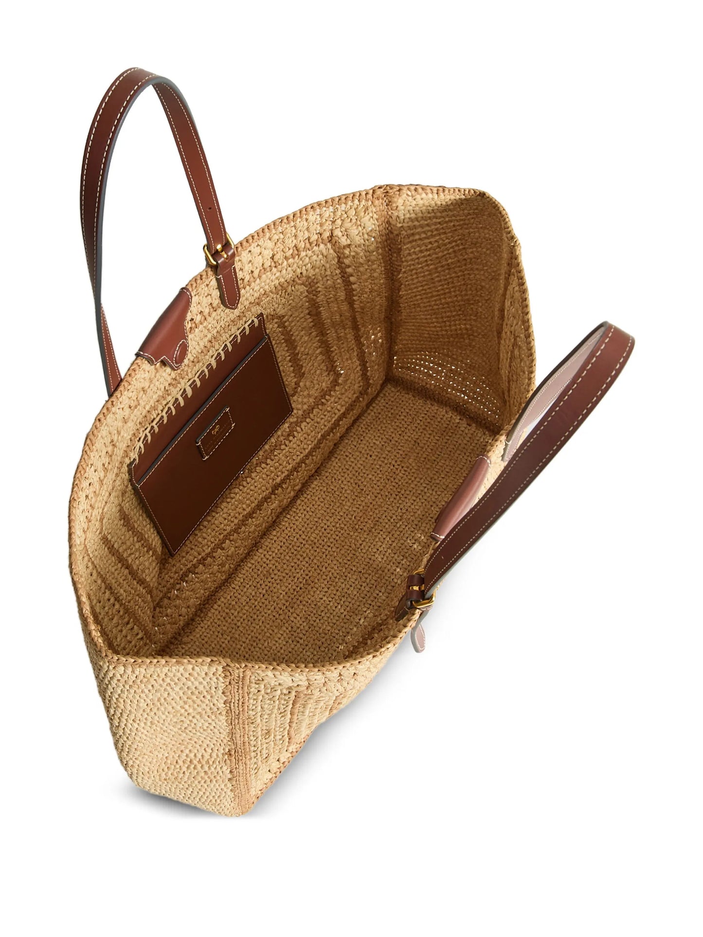 large bow-detail raffia tote bag