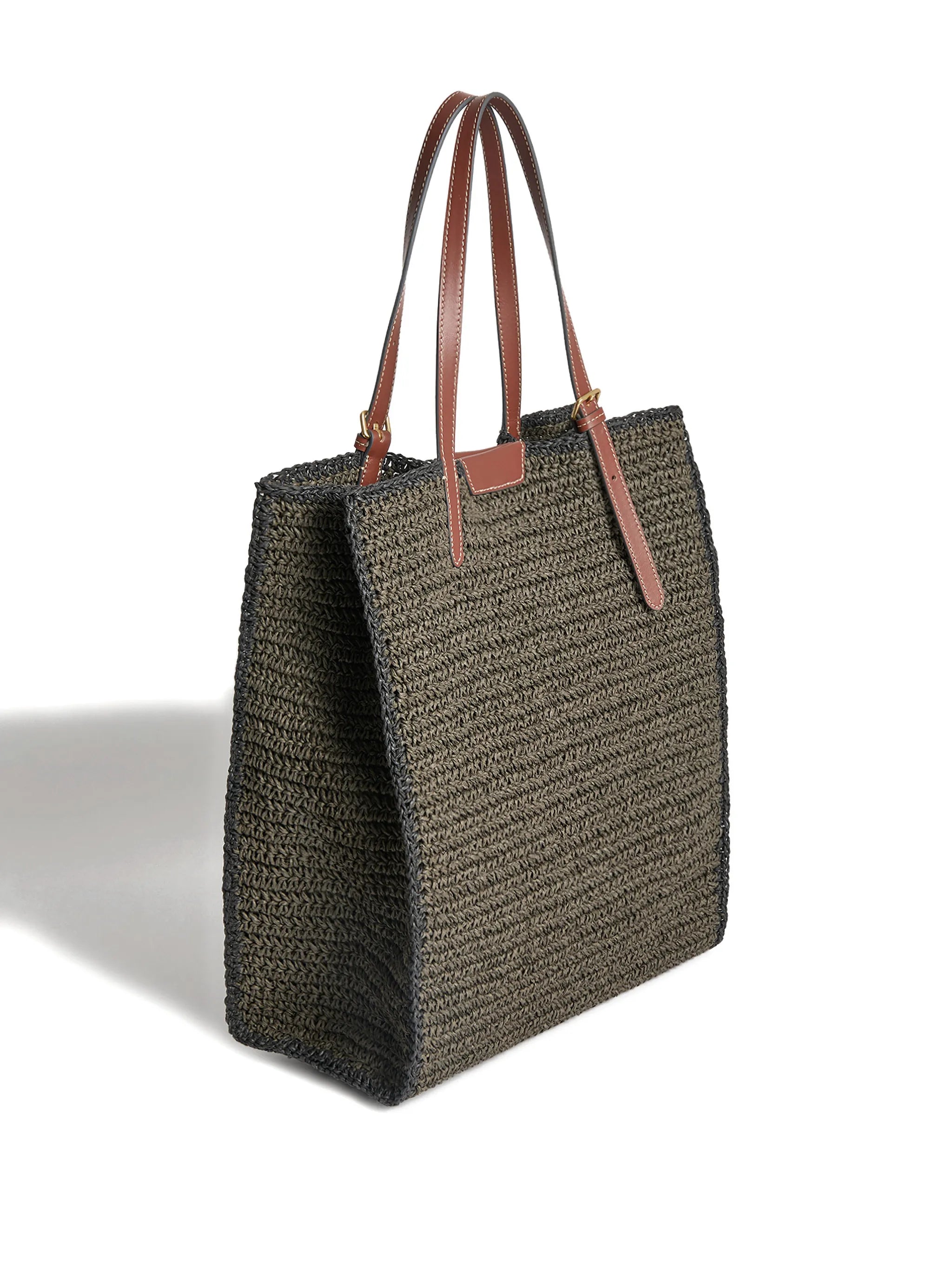 Filippo Berio raffia tote bag