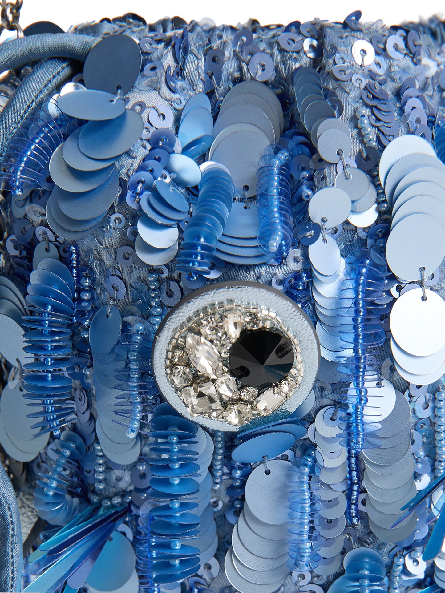 sequin-embellished blowfish cross body bag