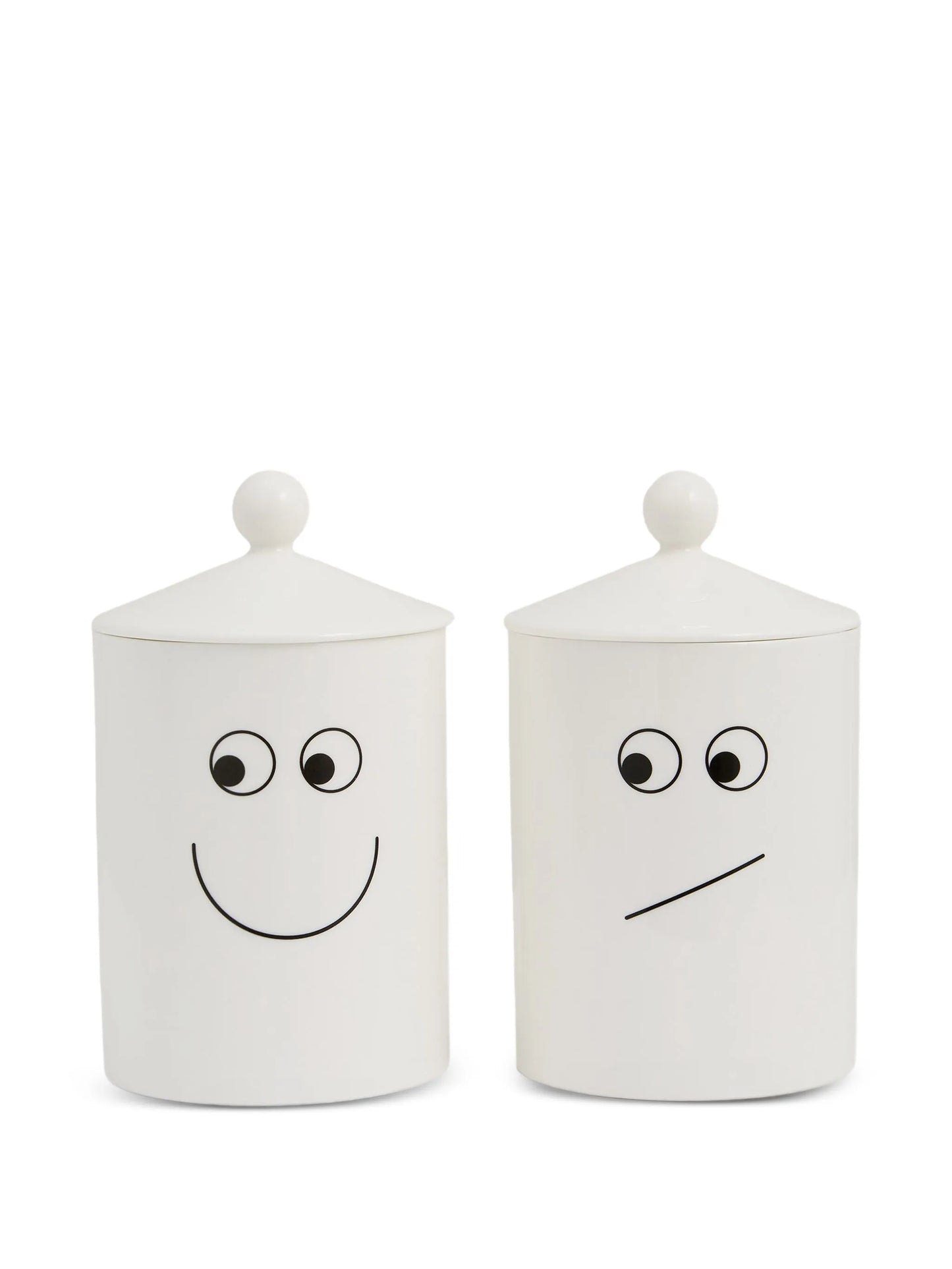 eyes-motif canisters set (14cmx11cmx11cm)