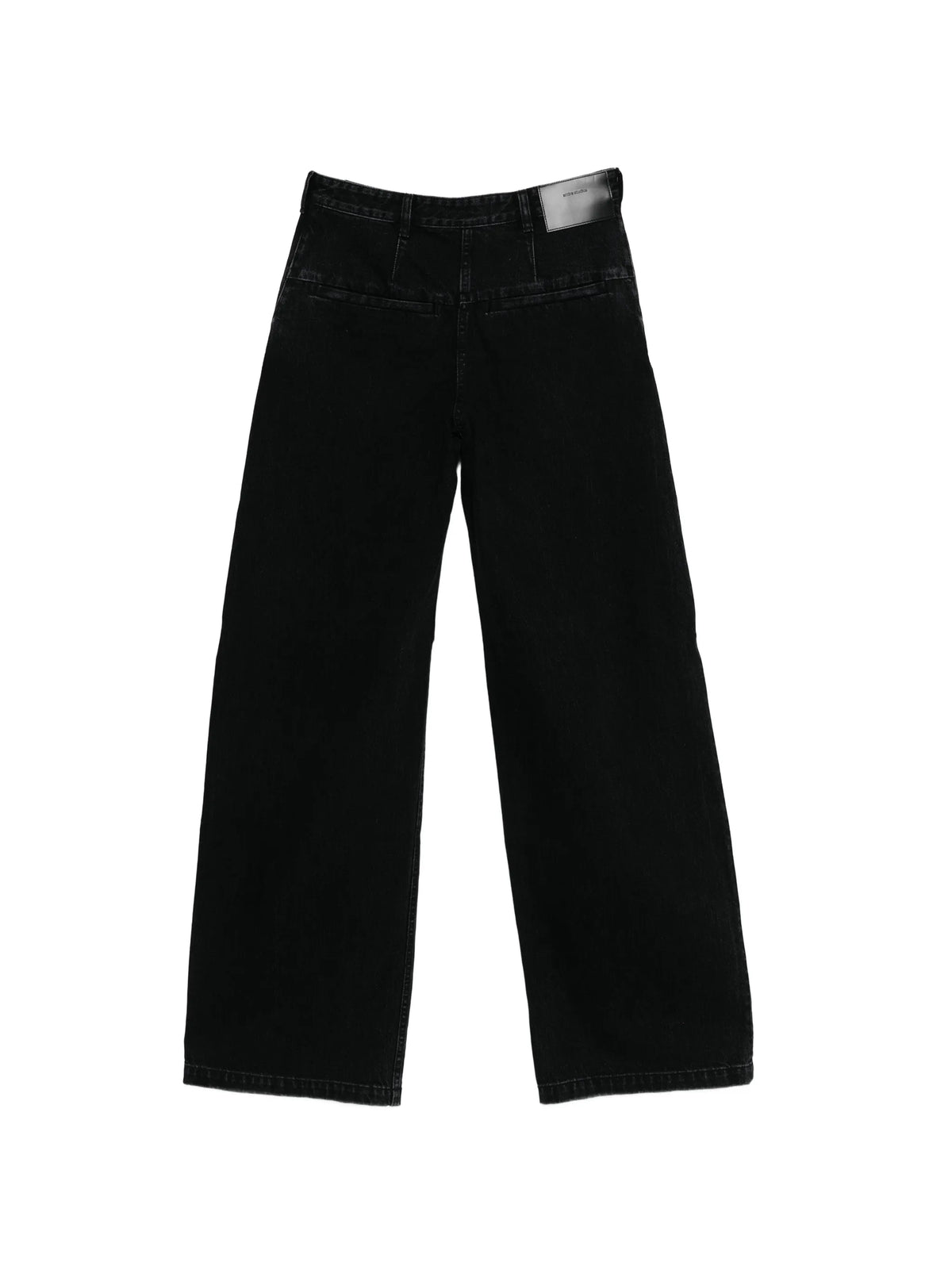 cotton wide-leg jeans
