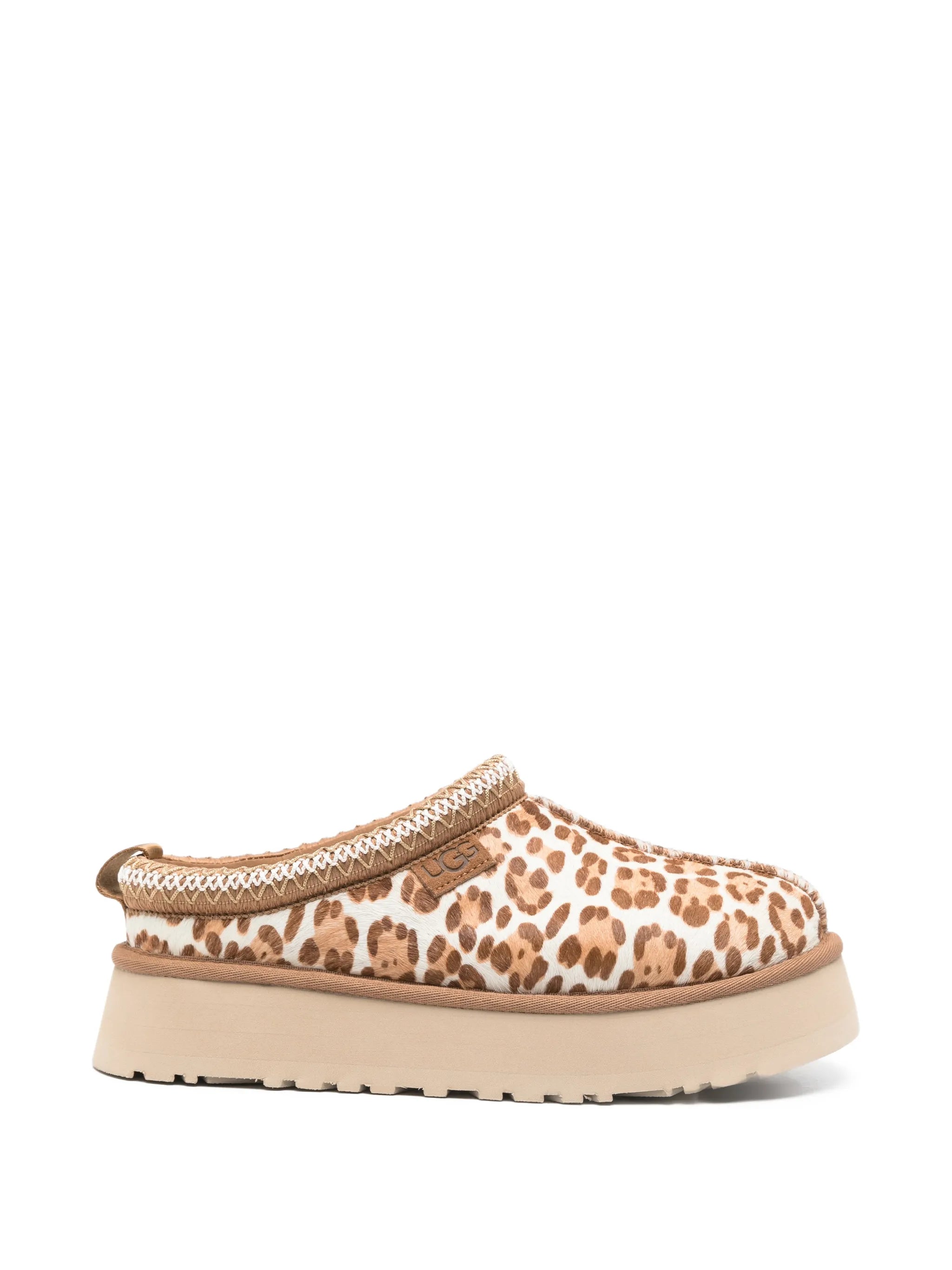 Tazz Plains leopard slippers