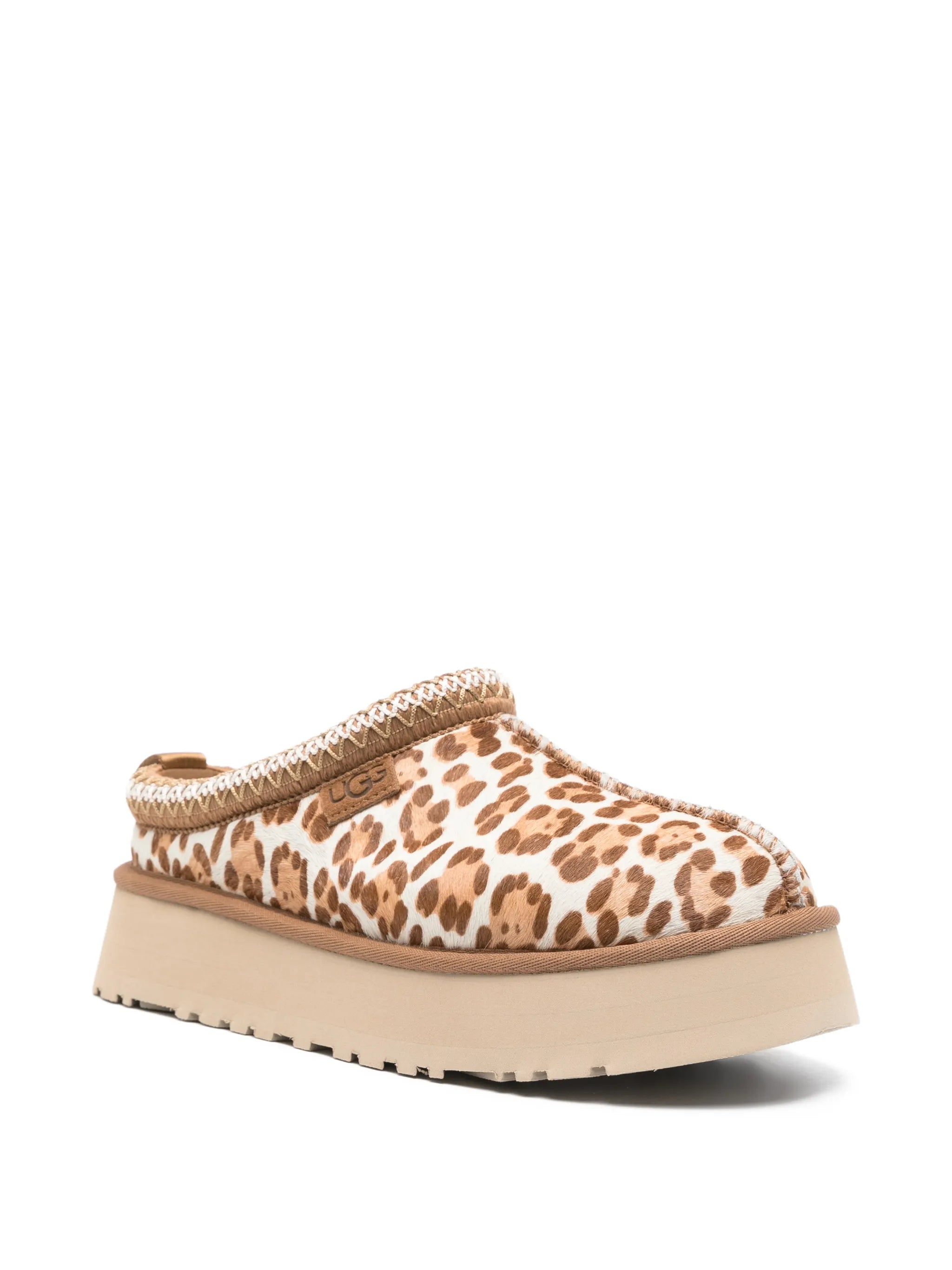 Tazz Plains leopard slippers
