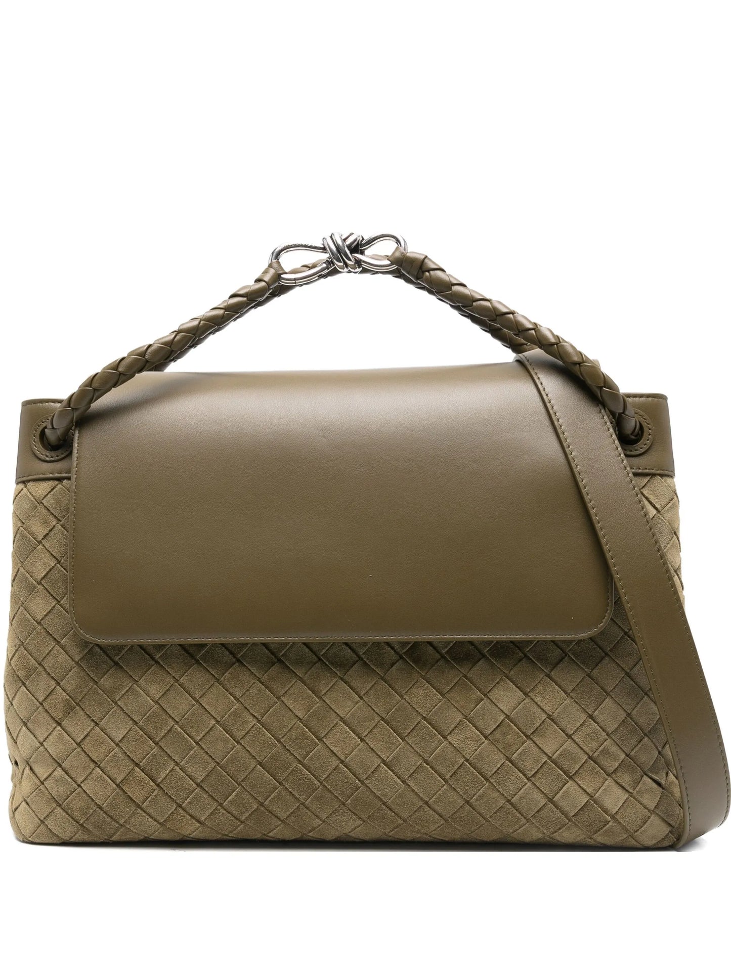 Andiamo intrecciato messenger bag