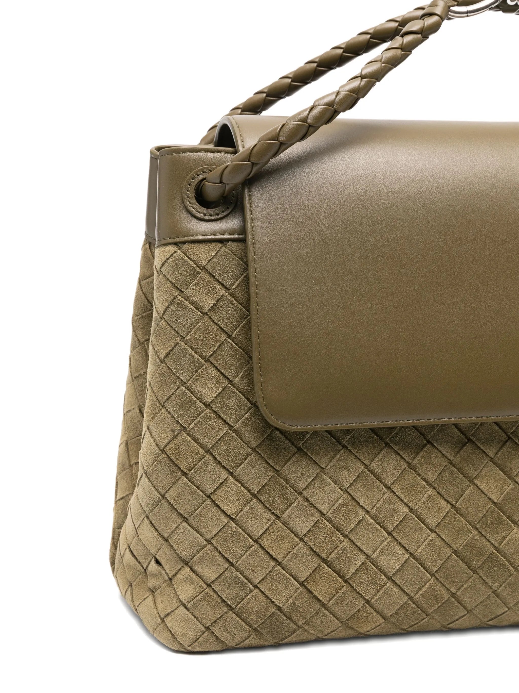 Andiamo intrecciato messenger bag