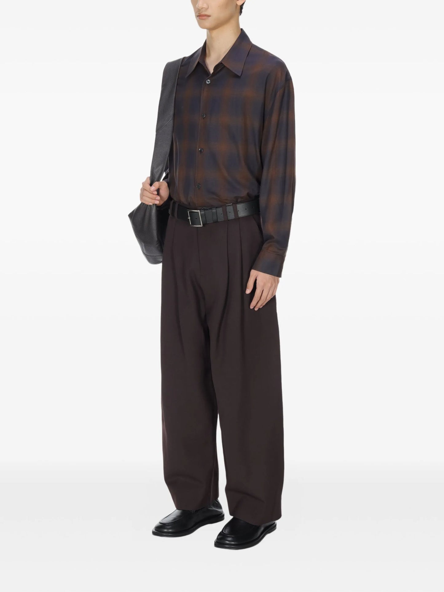 checked-pattern shirt