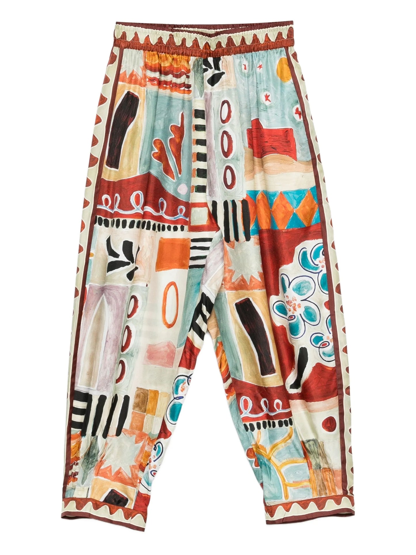 Michelle elasticated-waisband trousers