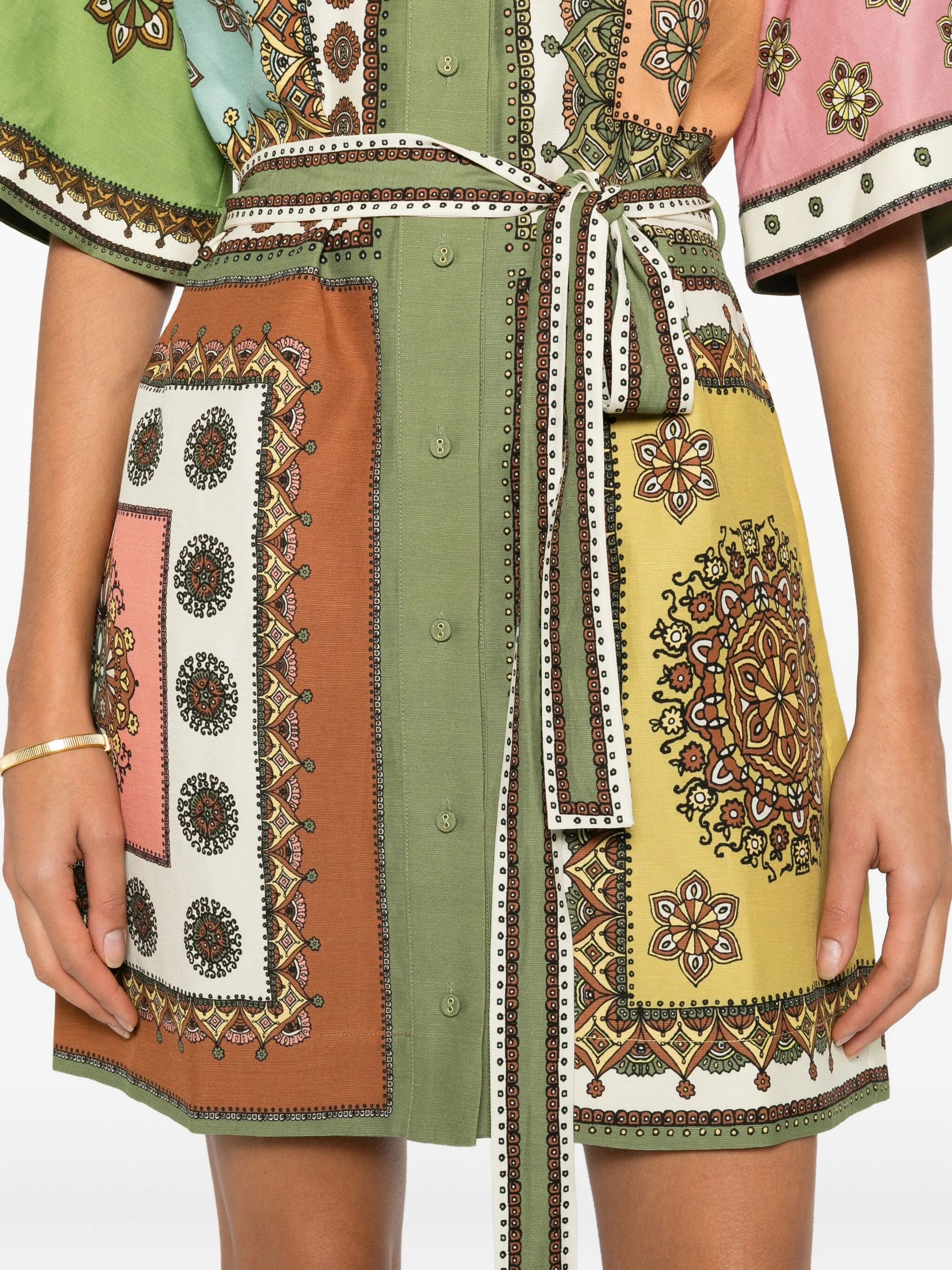 Contina printed mini dress