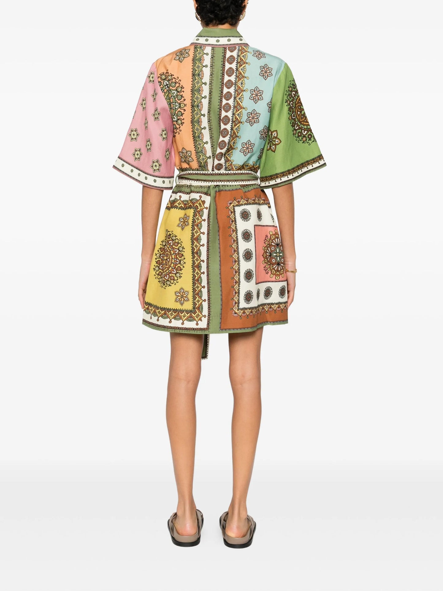 Contina printed mini dress
