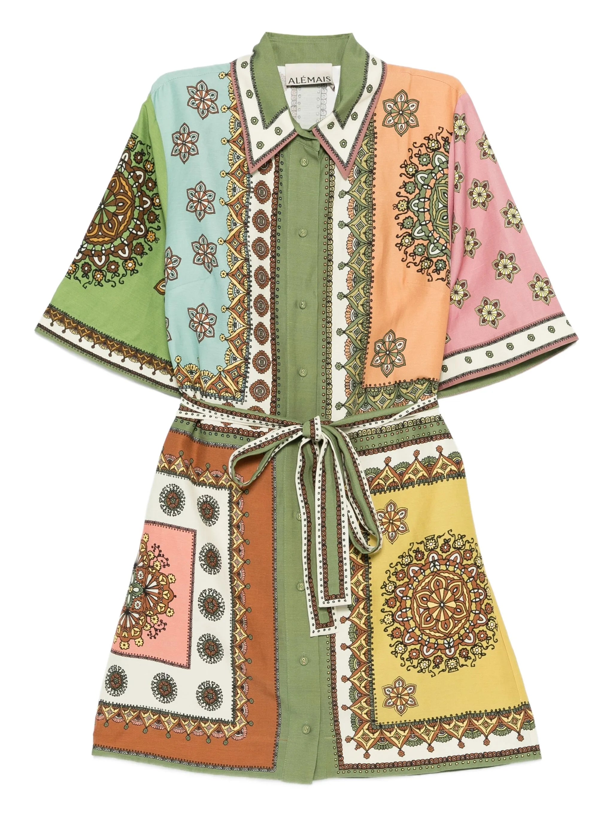 Contina printed mini dress