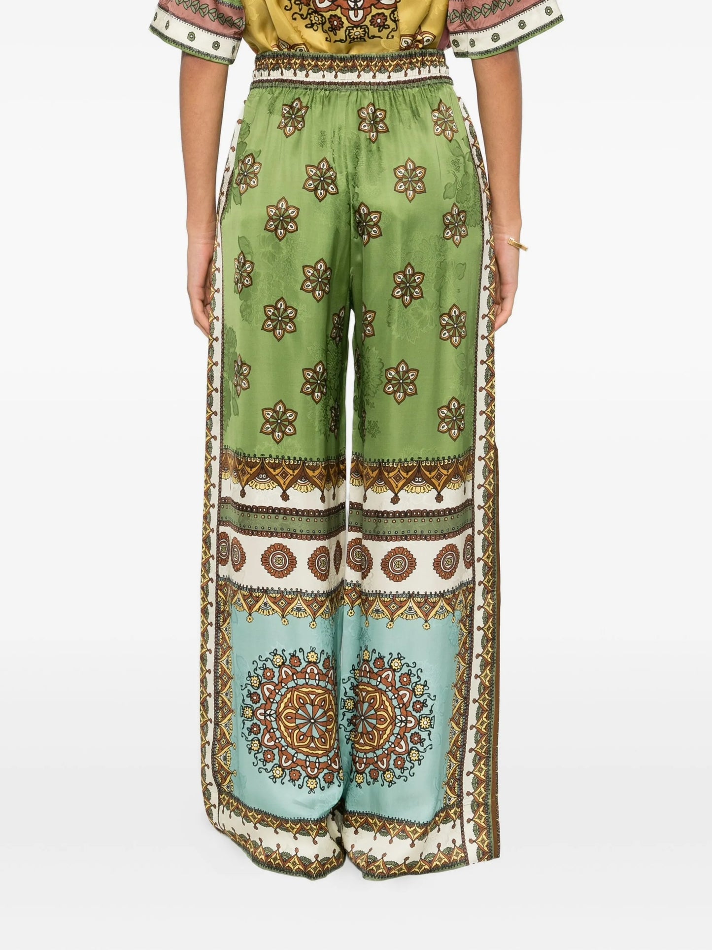 Contina floral-print trousers