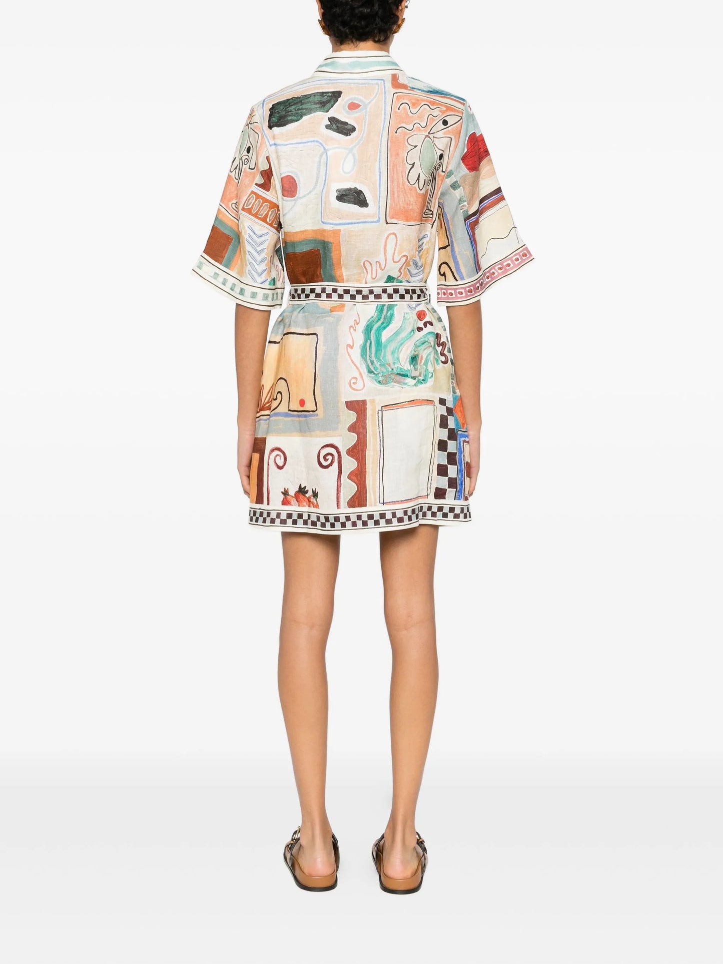 Michelle abstract-print mini dress