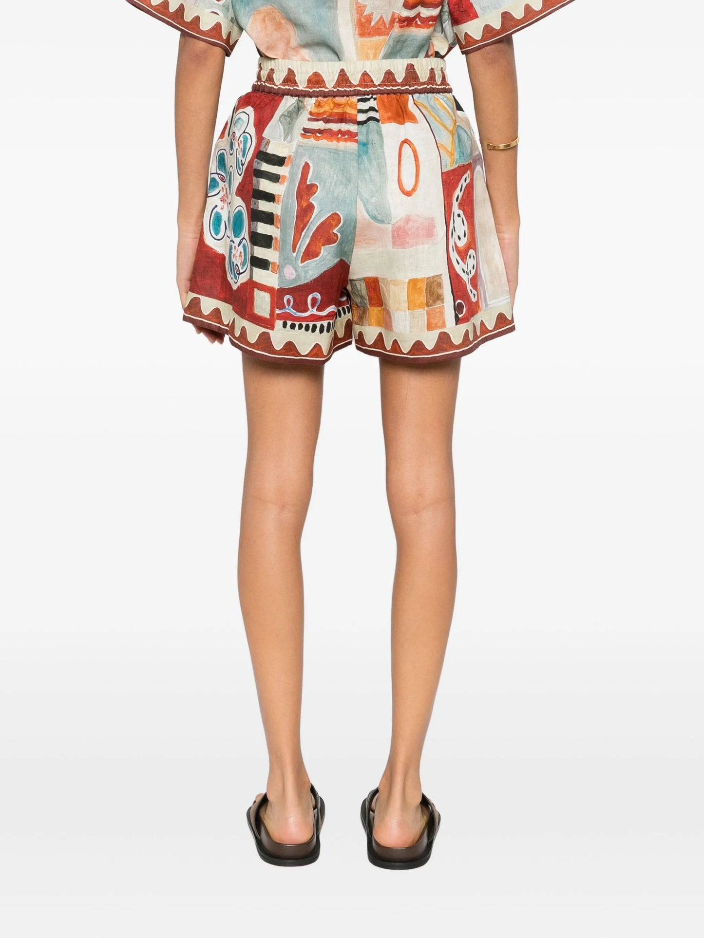 Michelle abstract-print shorts