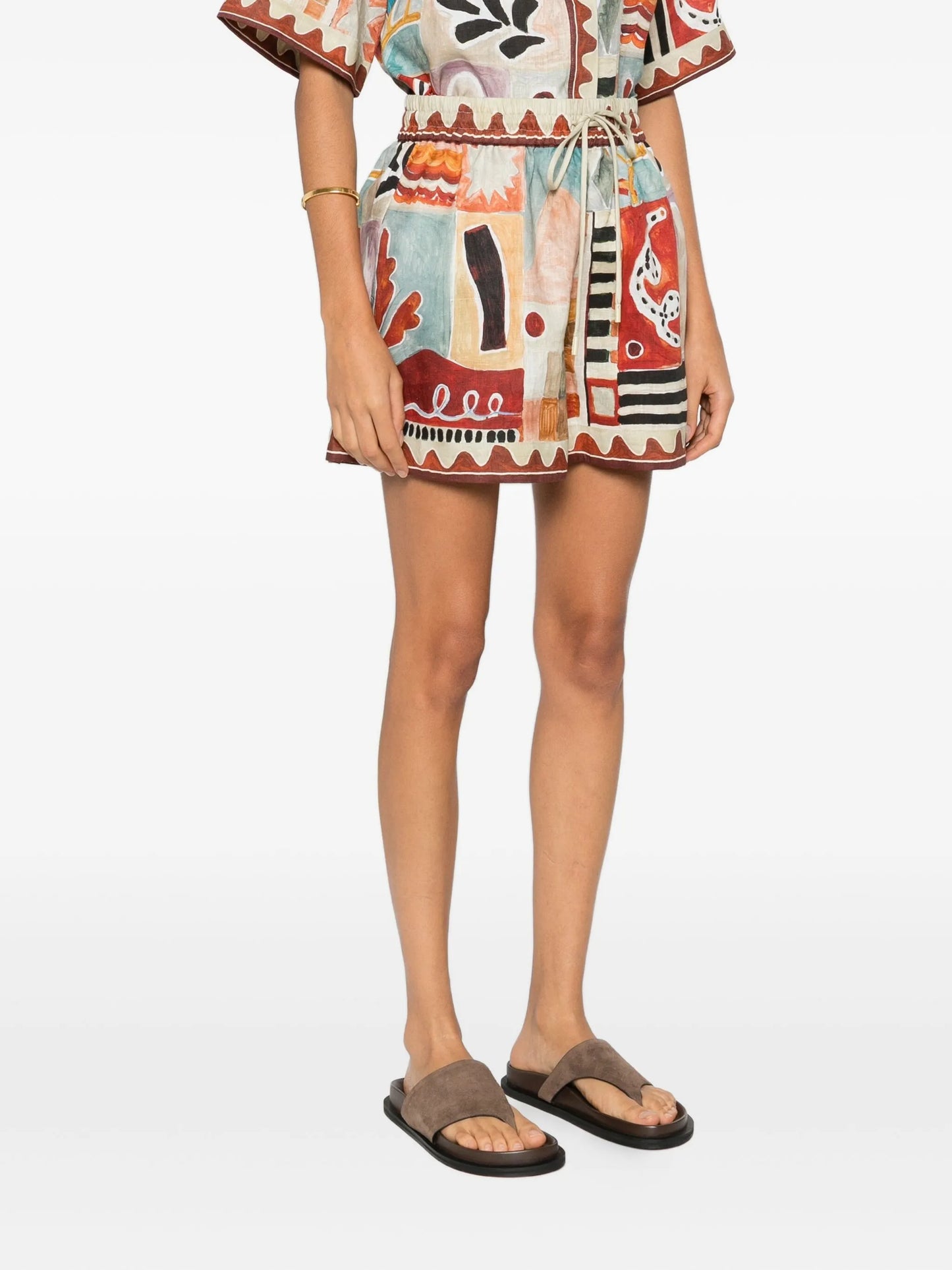 Michelle abstract-print shorts