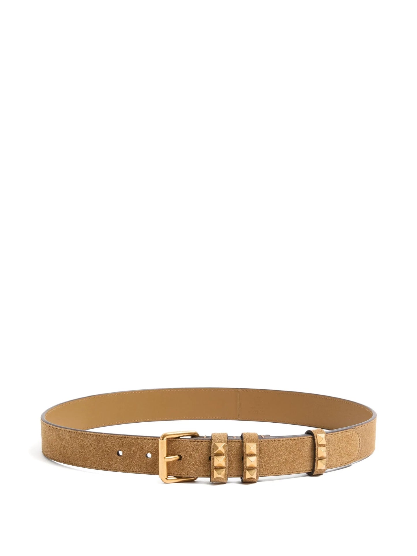 Rockstud belt in suede 30 mm