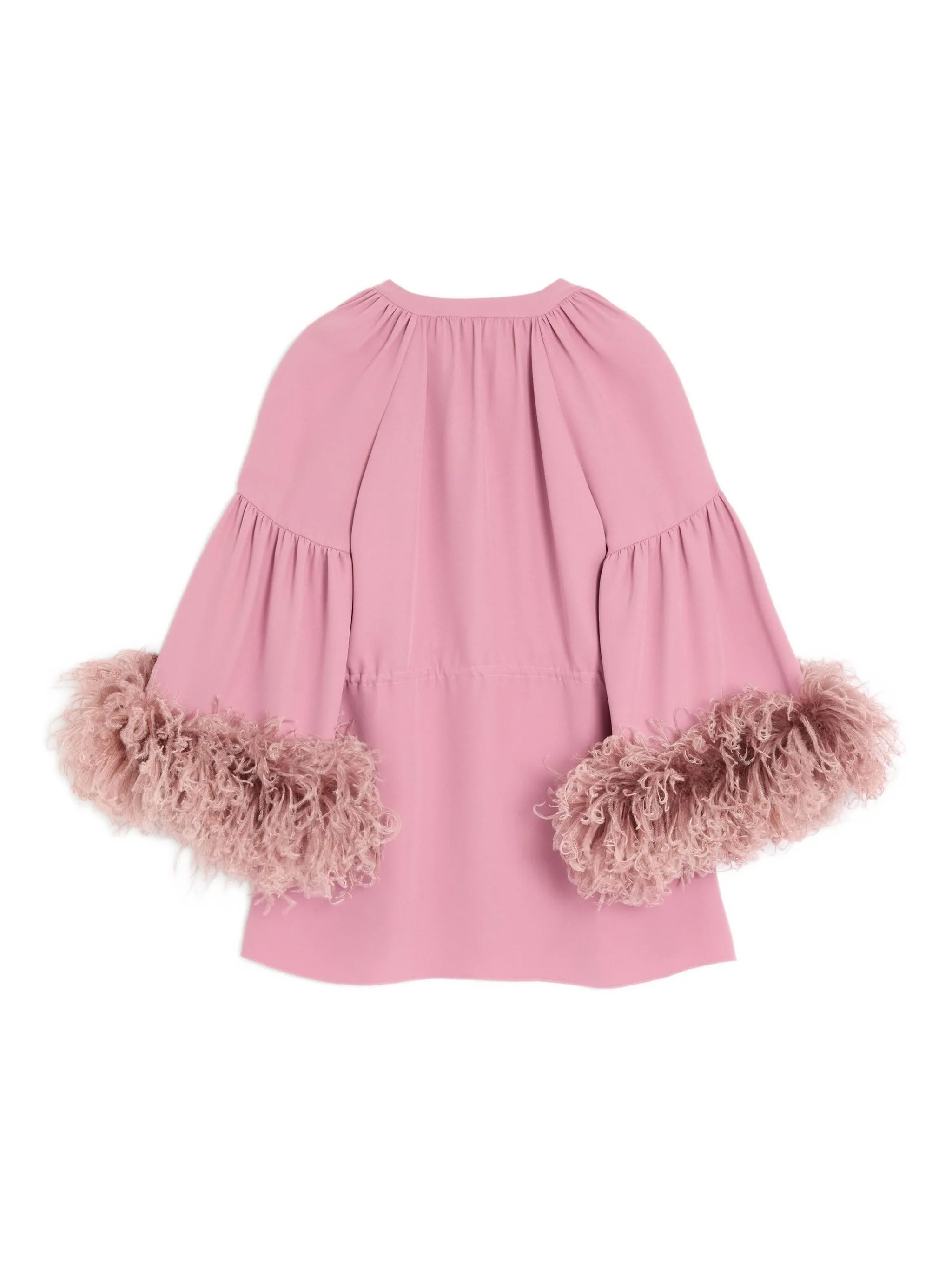 ruffled feather blouse