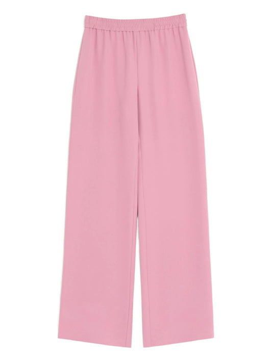 Cady elastic-waistband trousers