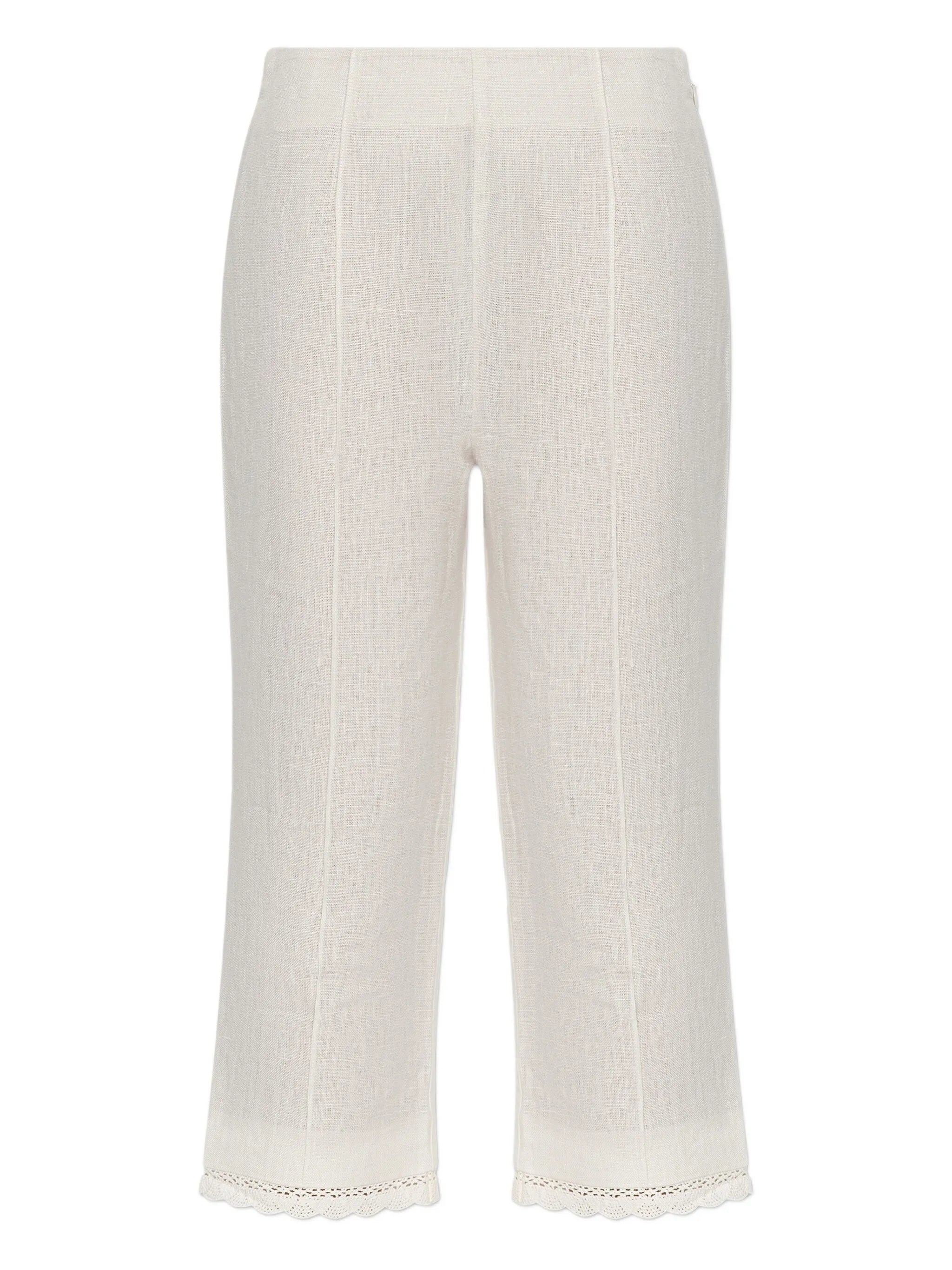 Effi lace-trim trousers