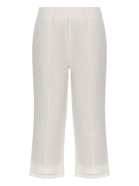 Effi lace-trim trousers