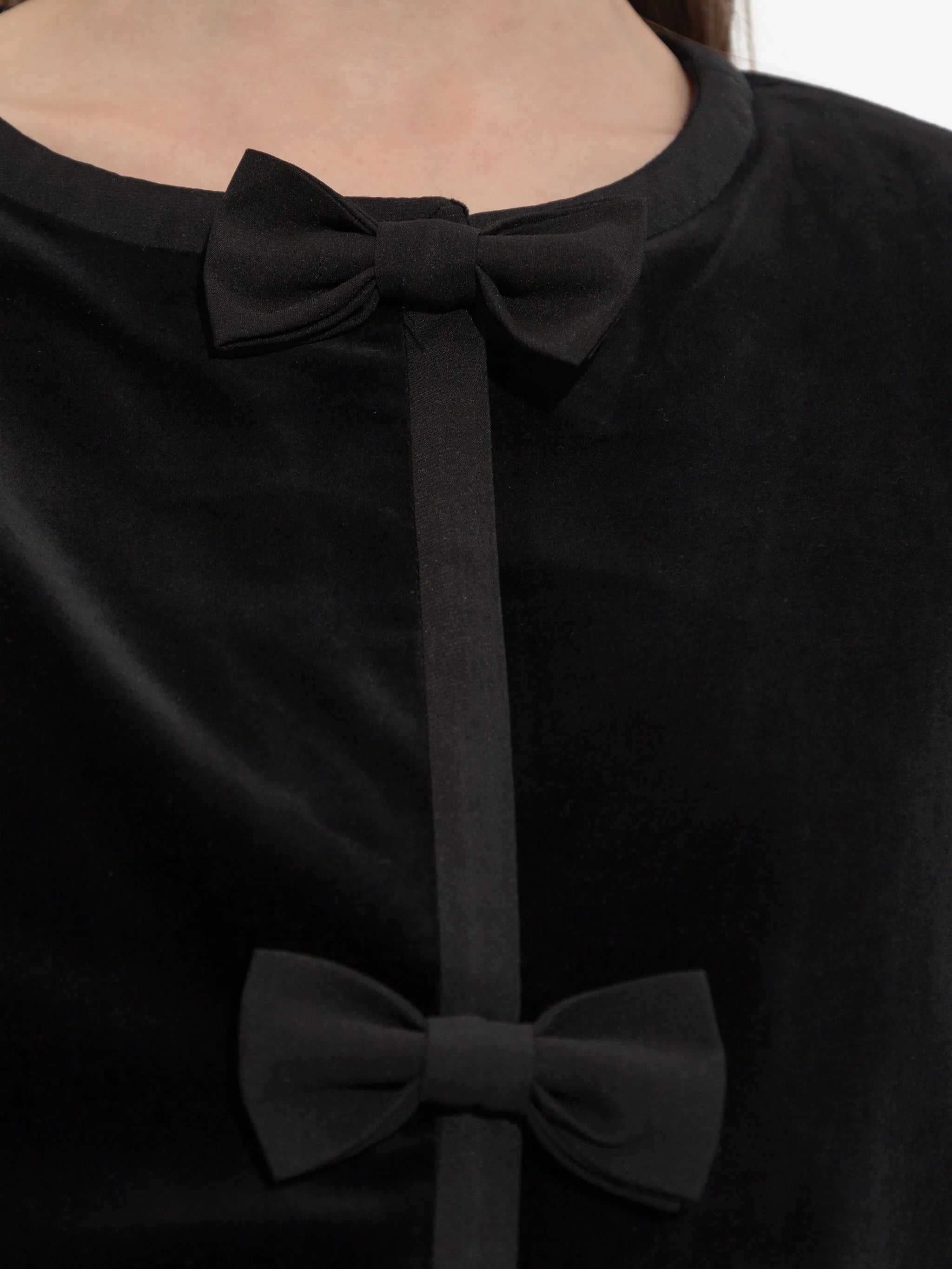 Quincy bow-detail jacket