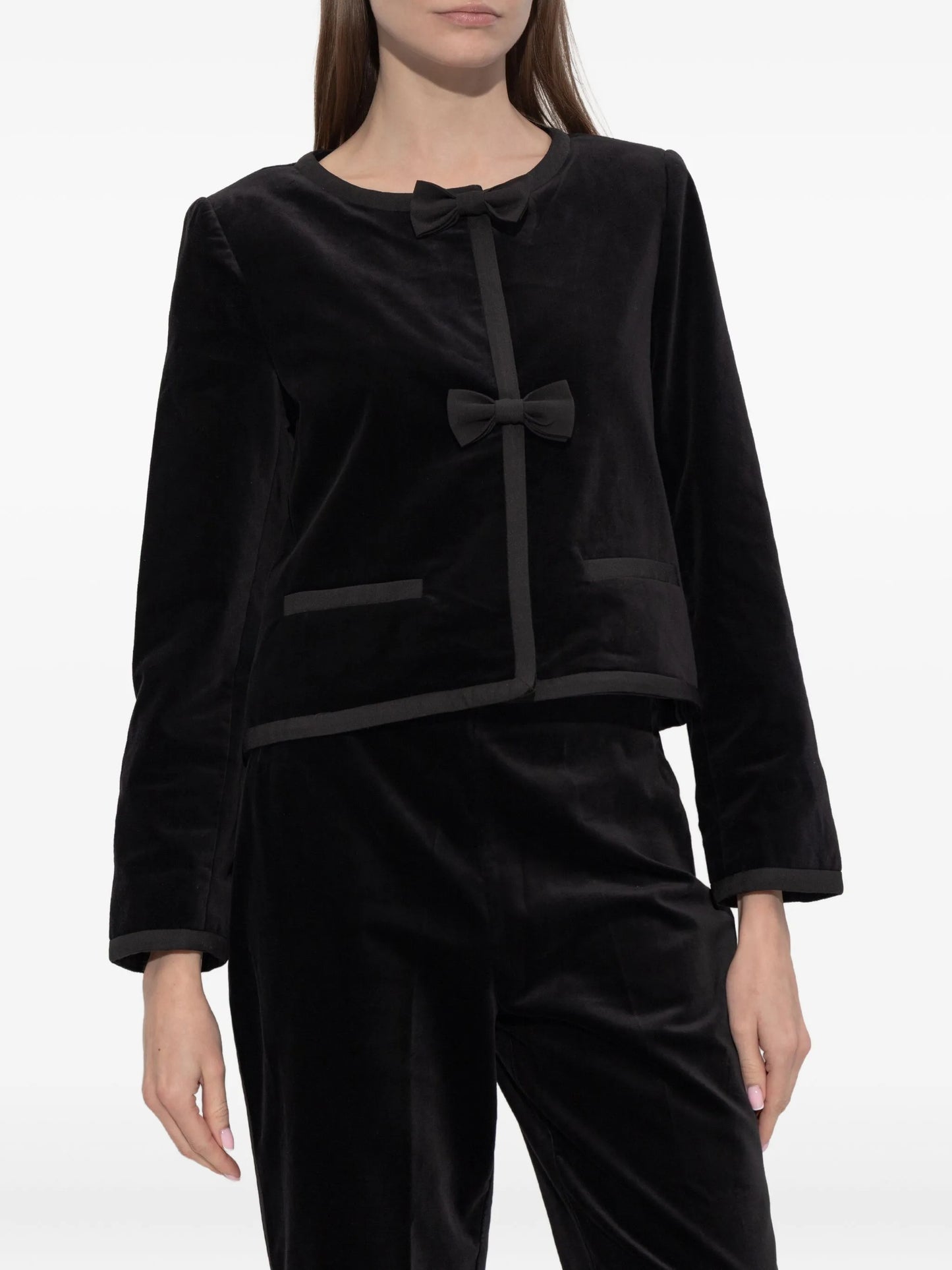 Quincy bow-detail jacket