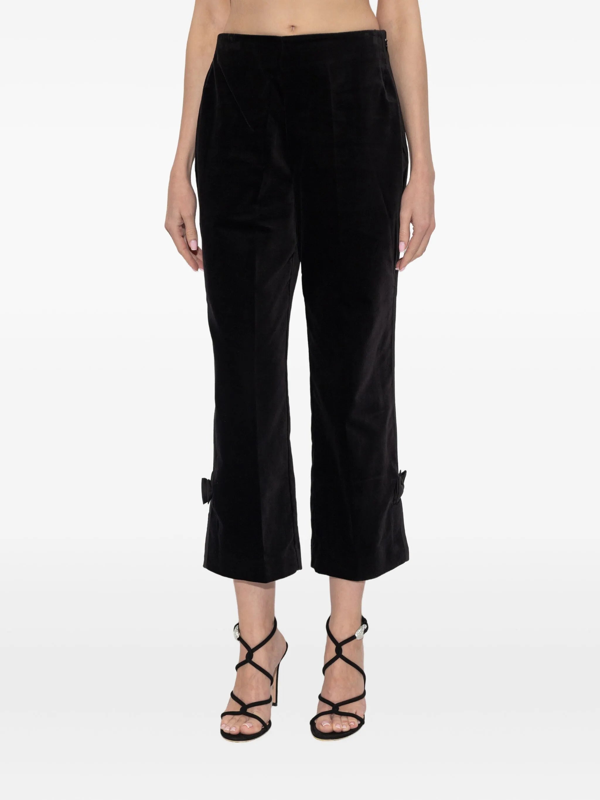Quincy bow-detail trousers