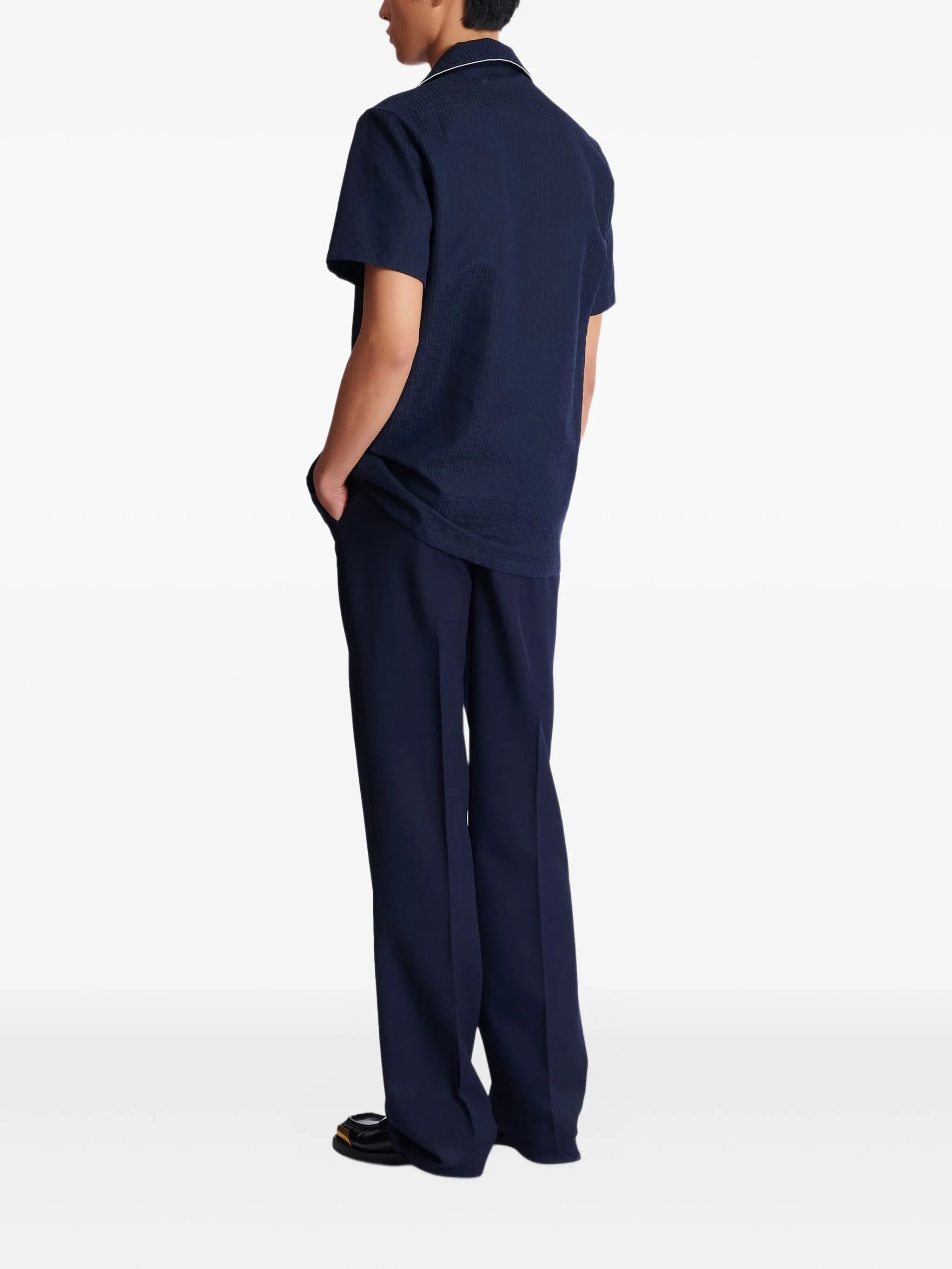 PB-monogram short-sleeve shirt