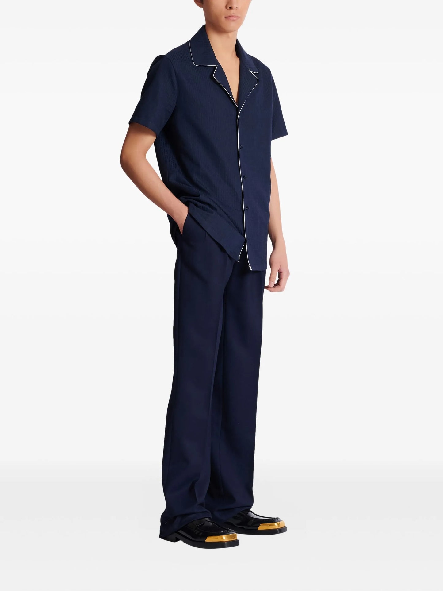 PB-monogram short-sleeve shirt