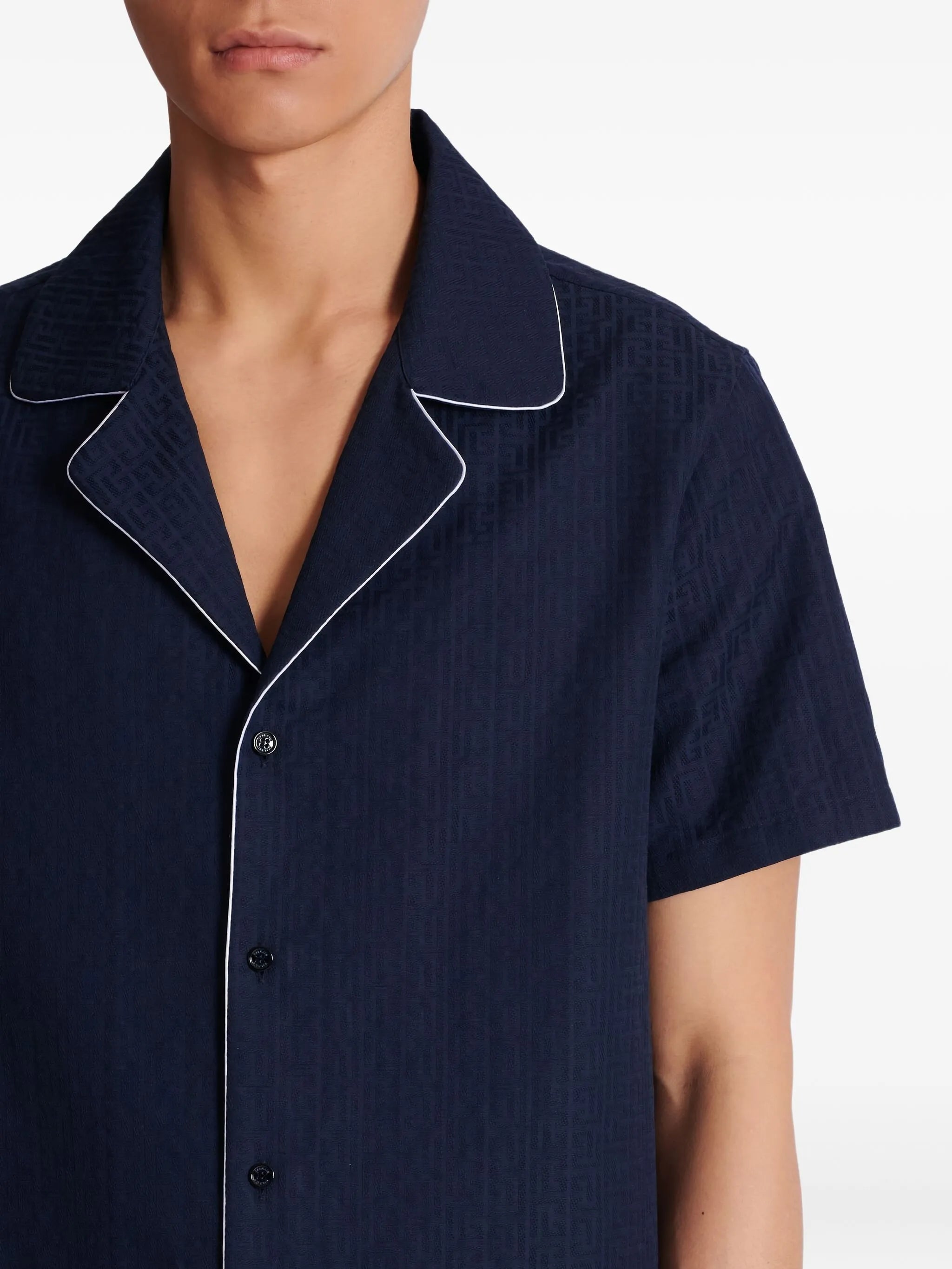 PB-monogram short-sleeve shirt