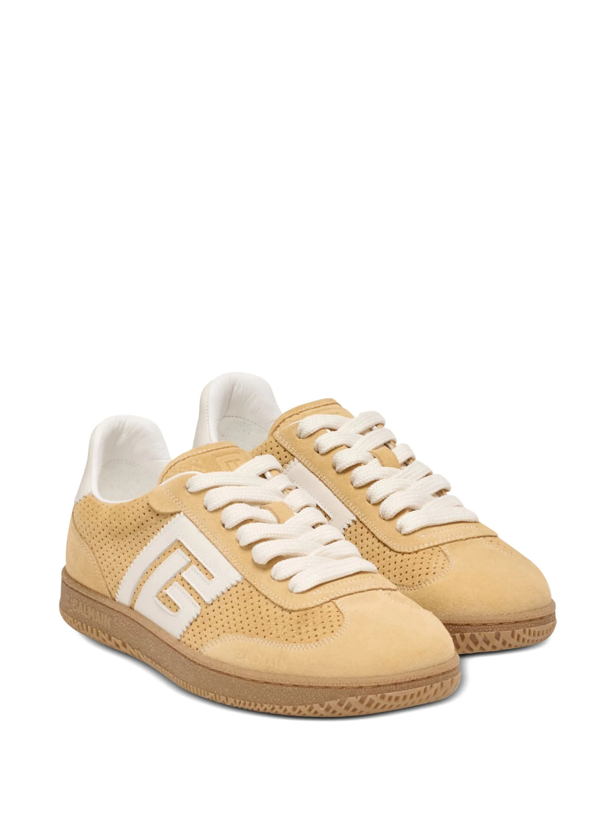 suede Balmain Swan trainers