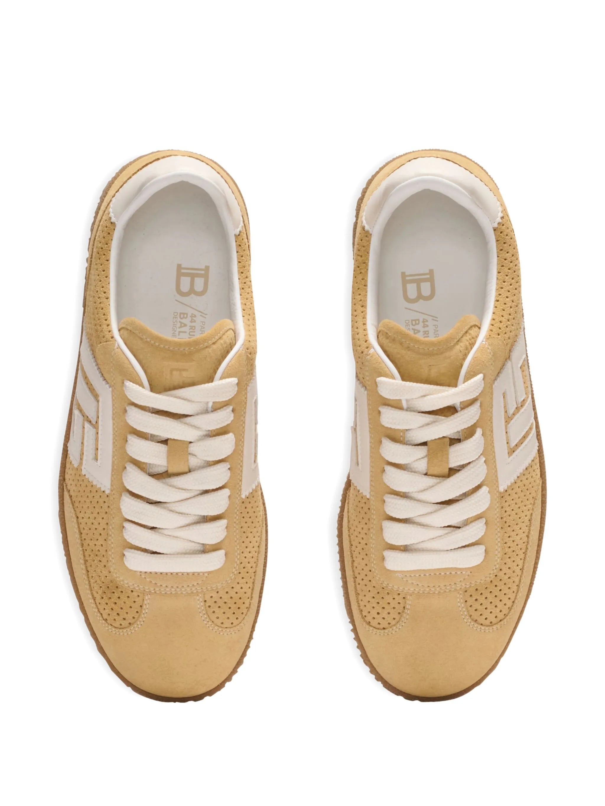 Swan perforated-detail sneakers