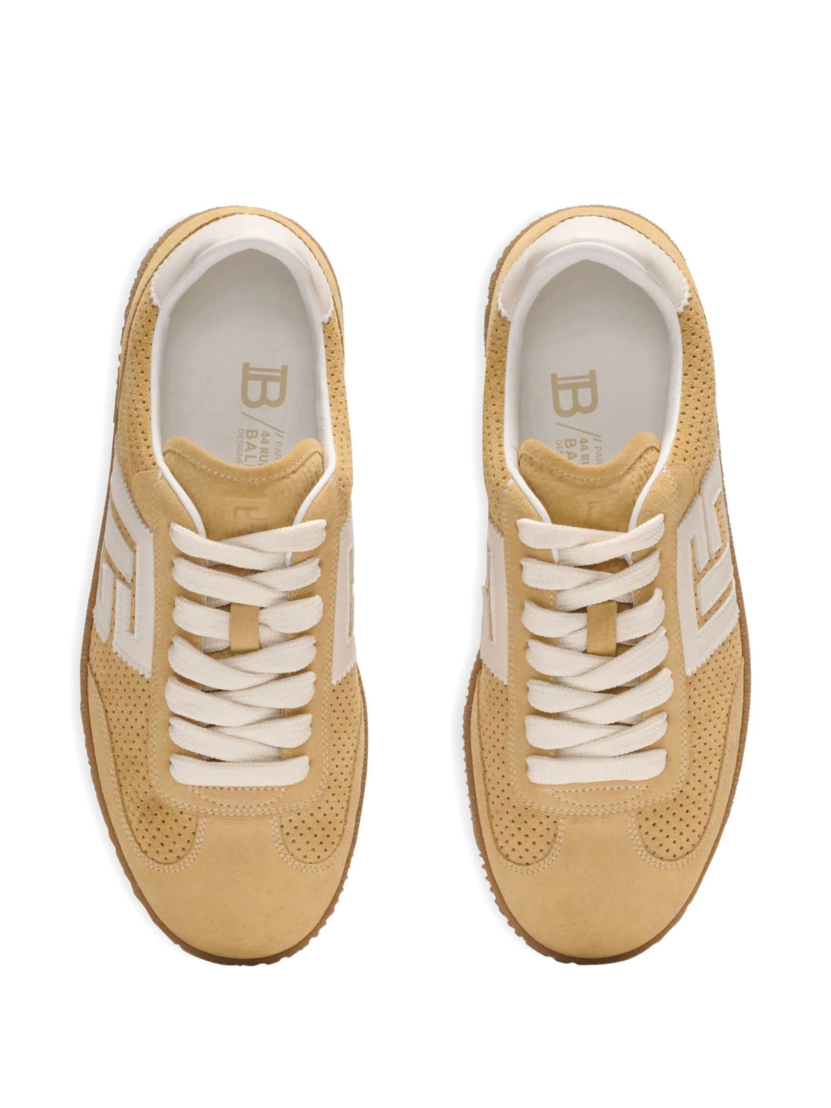 suede Balmain Swan trainers