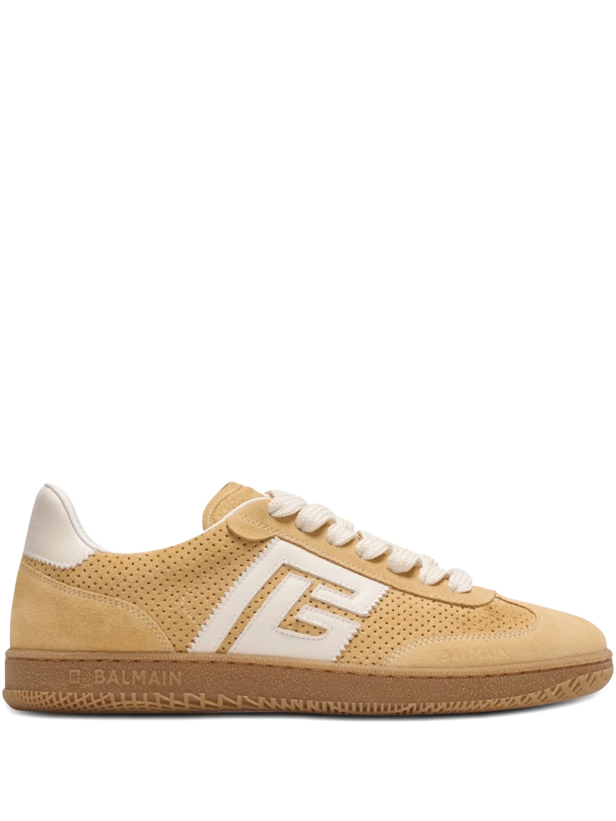 Swan perforated-detail sneakers