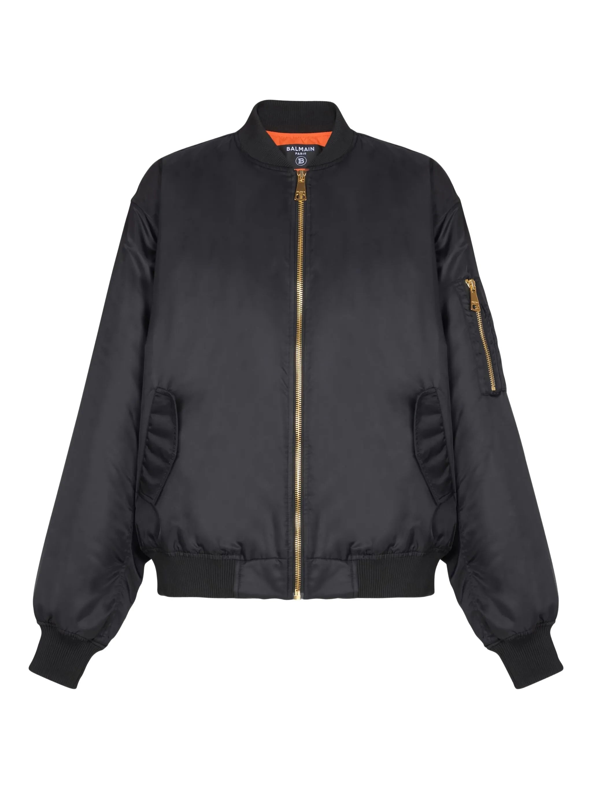 flap-pockets bomber jacket