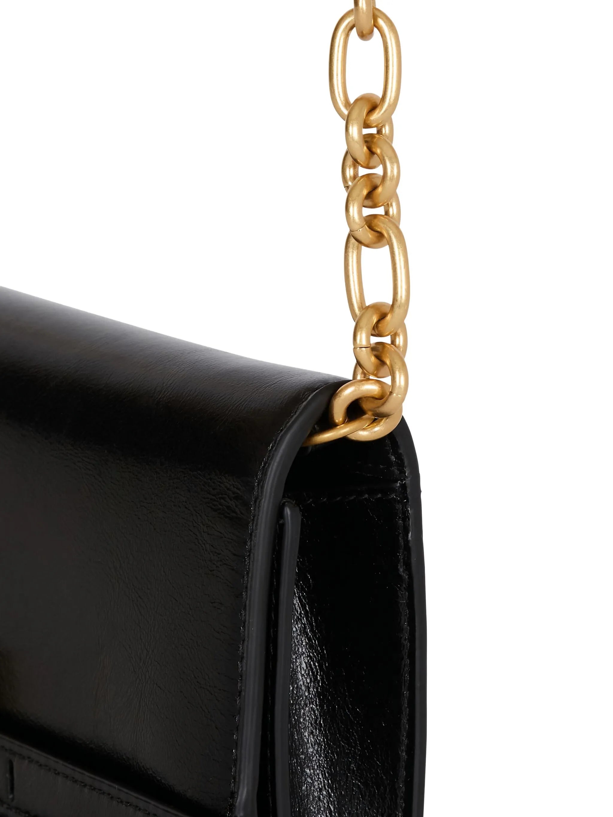 belt-detail clutch bag
