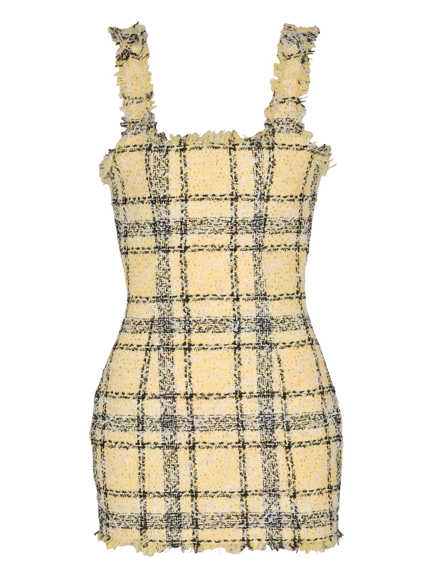 glitter tweed mini dress