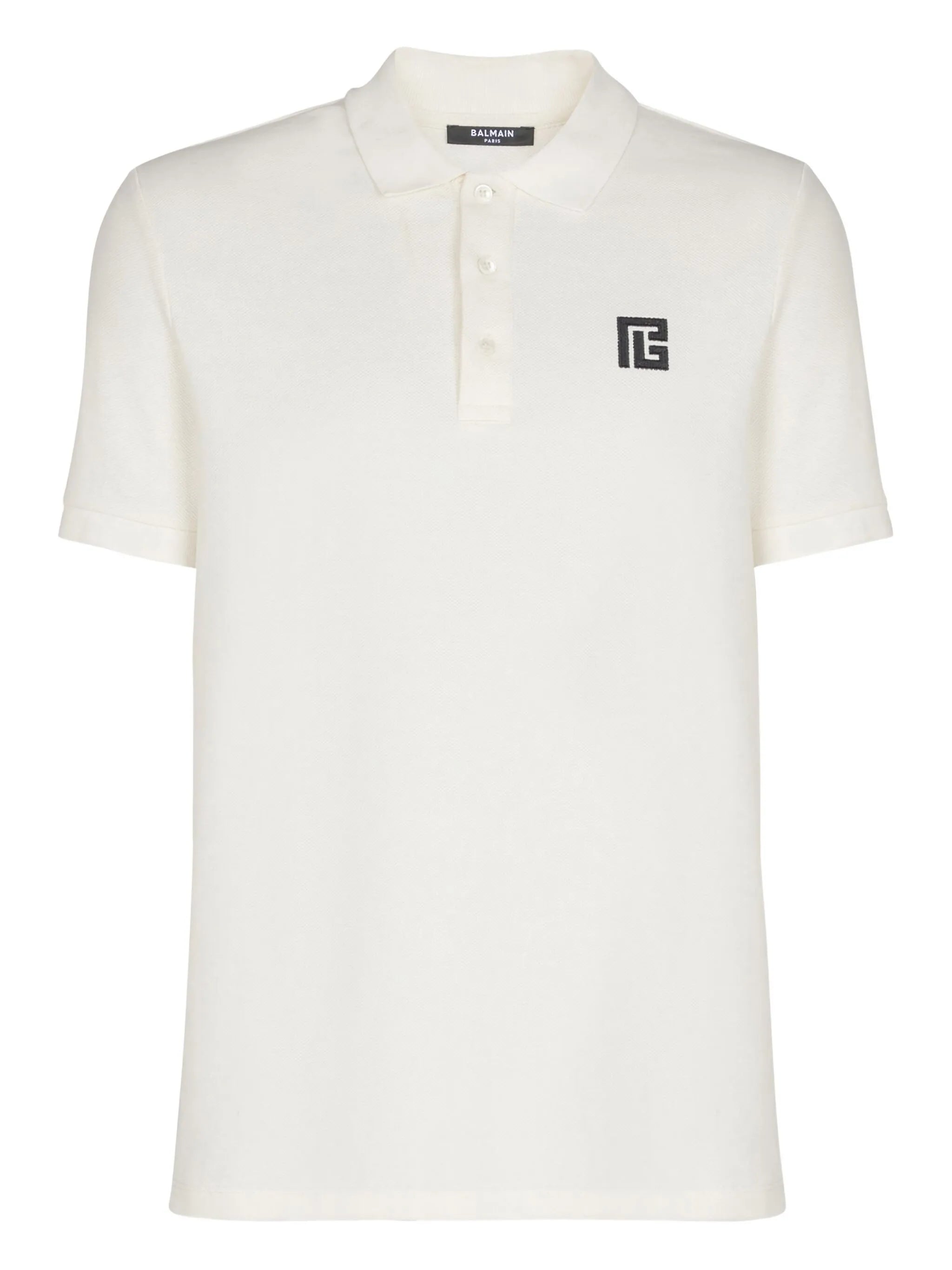 PB logo-embroidered cotton polo shirt