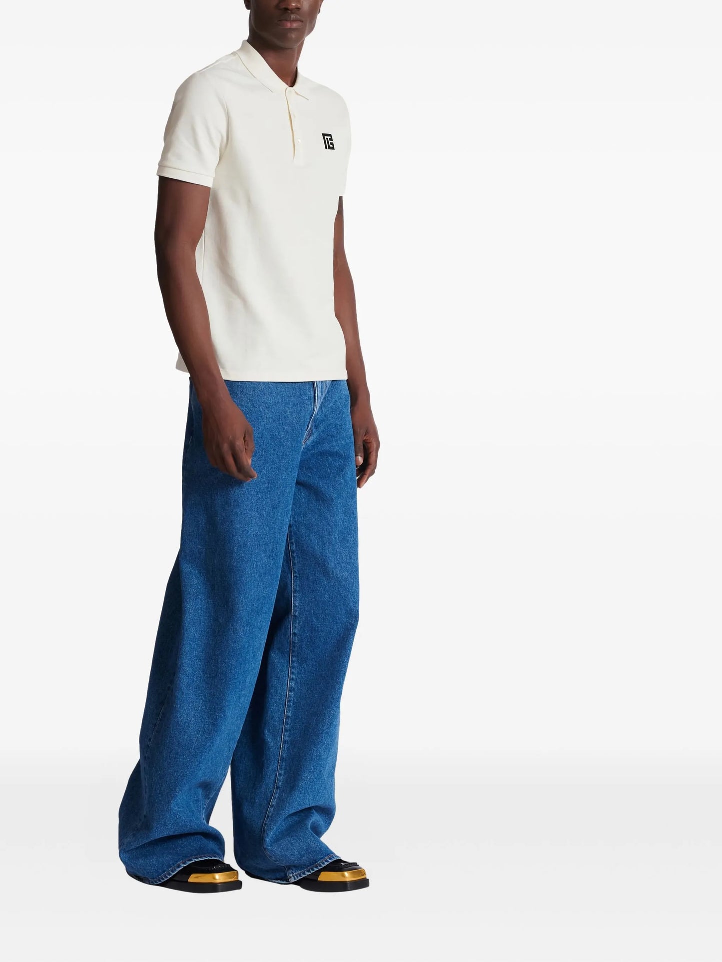 PB logo-embroidered cotton polo shirt