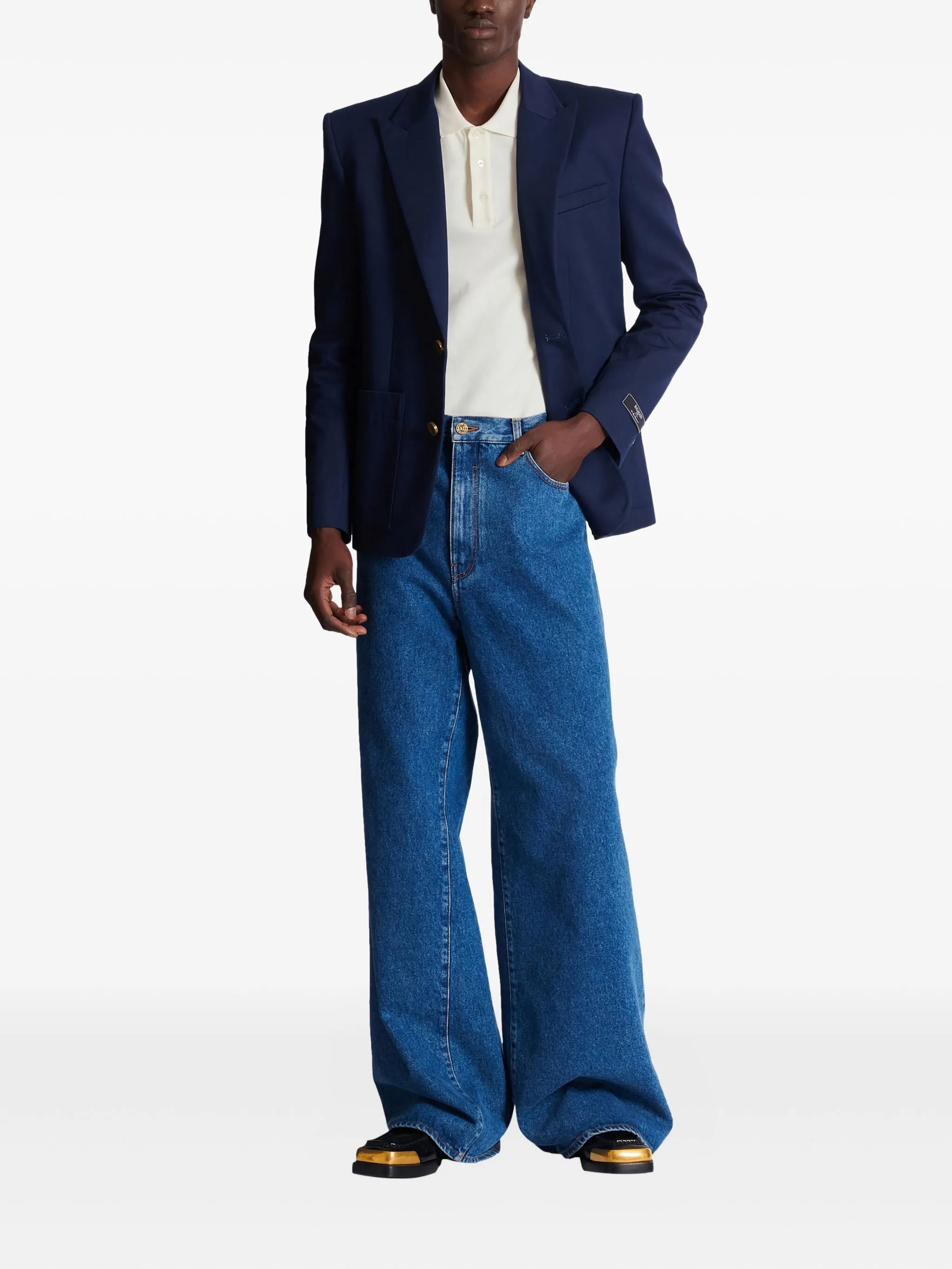 PB logo-embroidered cotton polo shirt