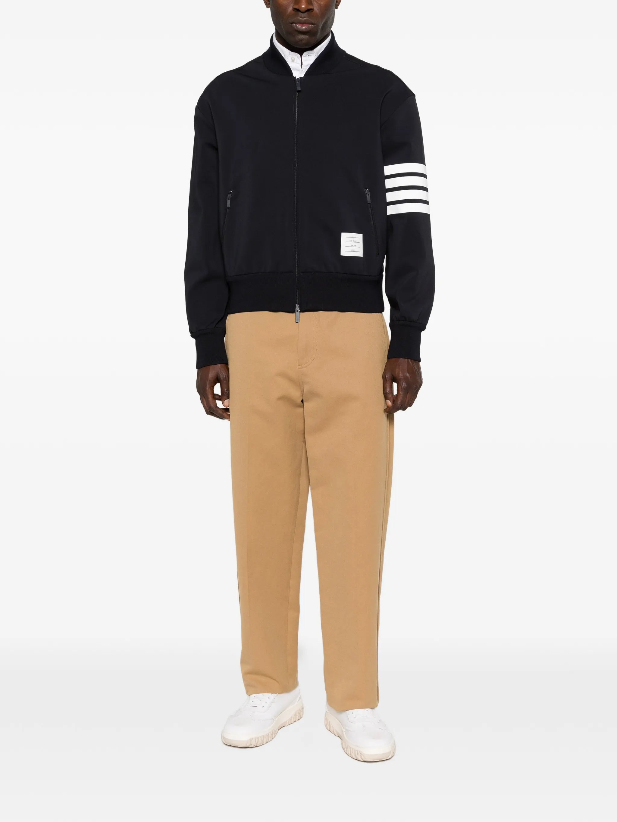 reflective 4-bar bomber jacker