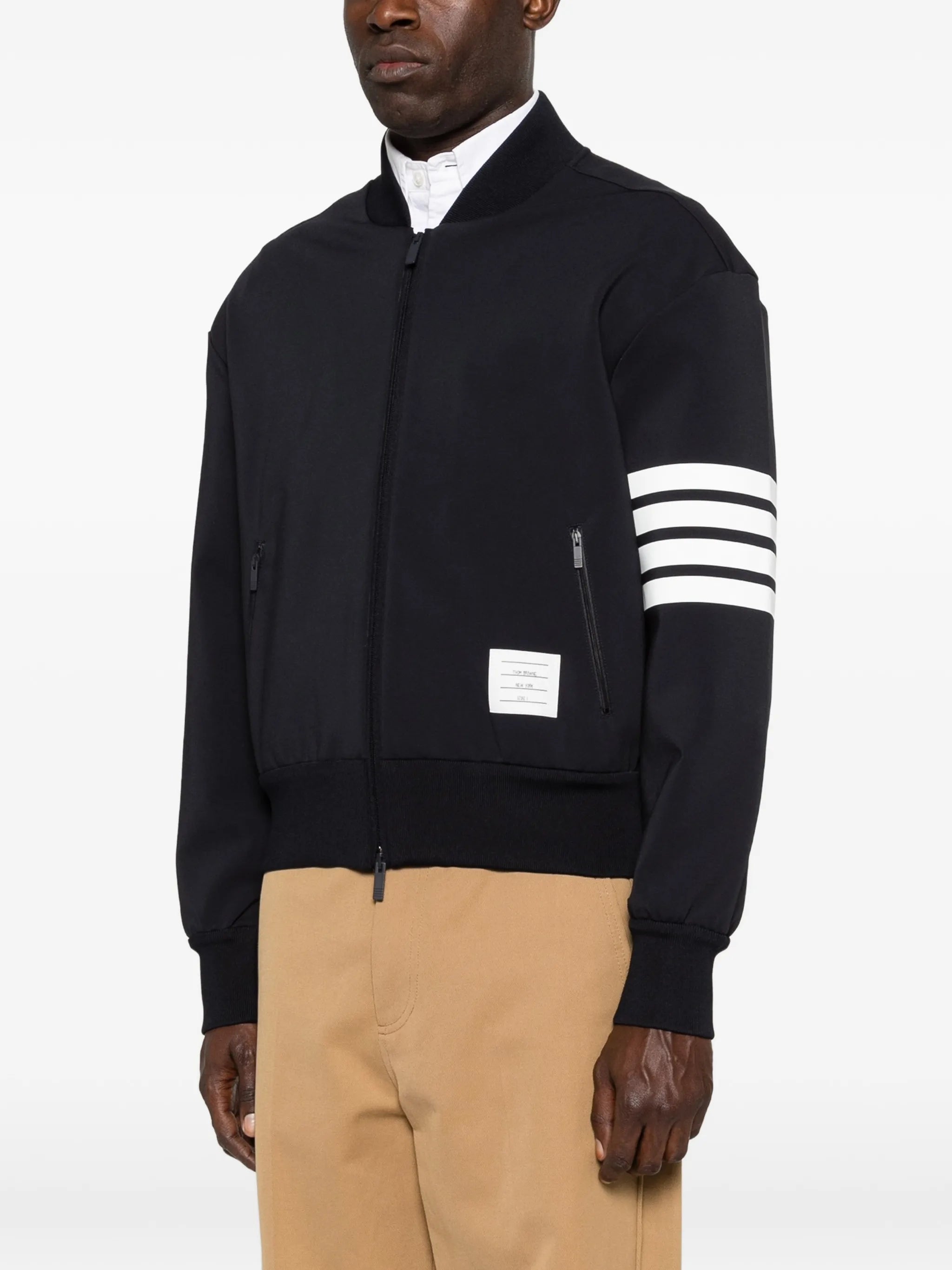 reflective 4-bar bomber jacker