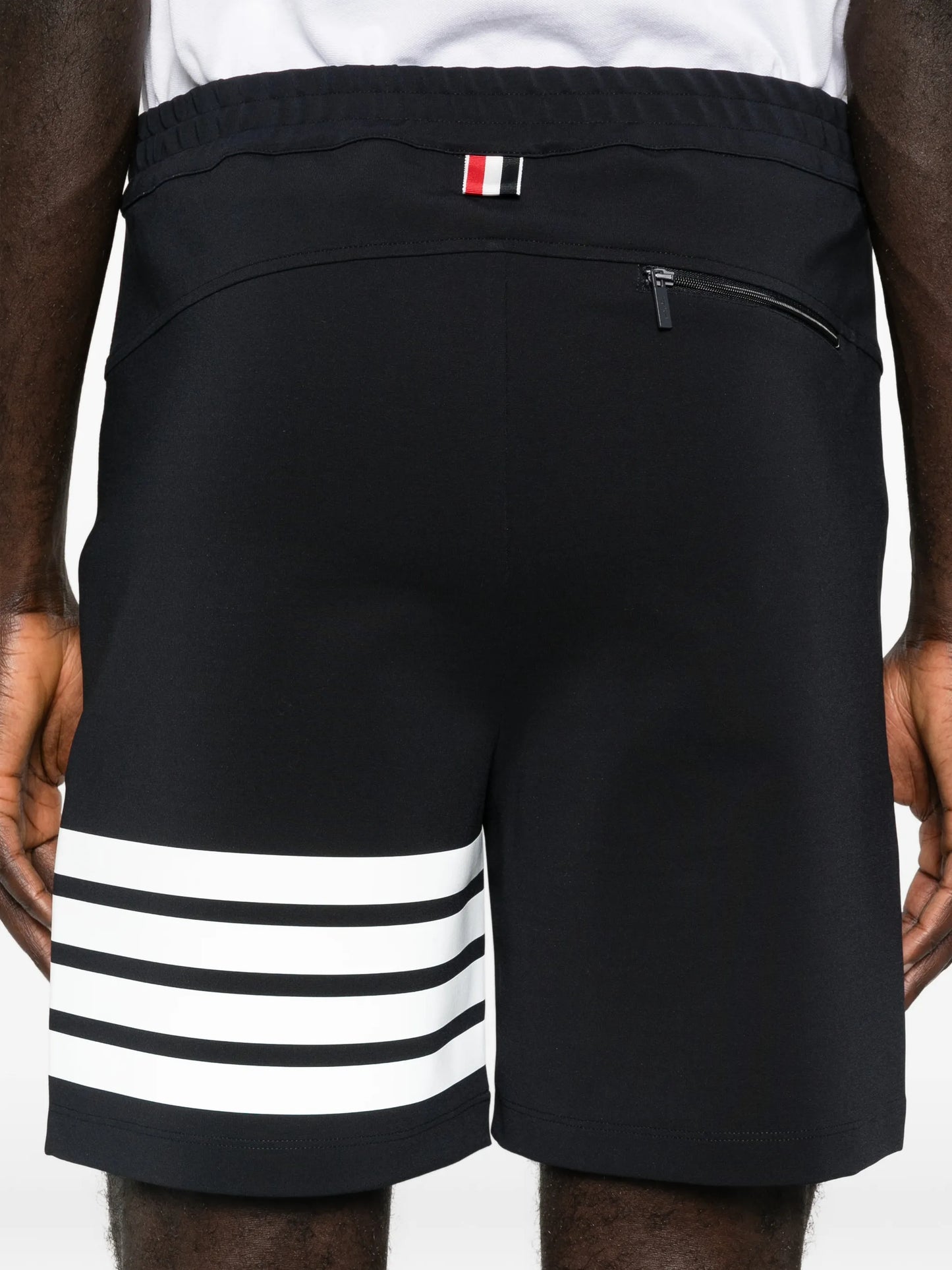reflective 4-bar bermuda shorts