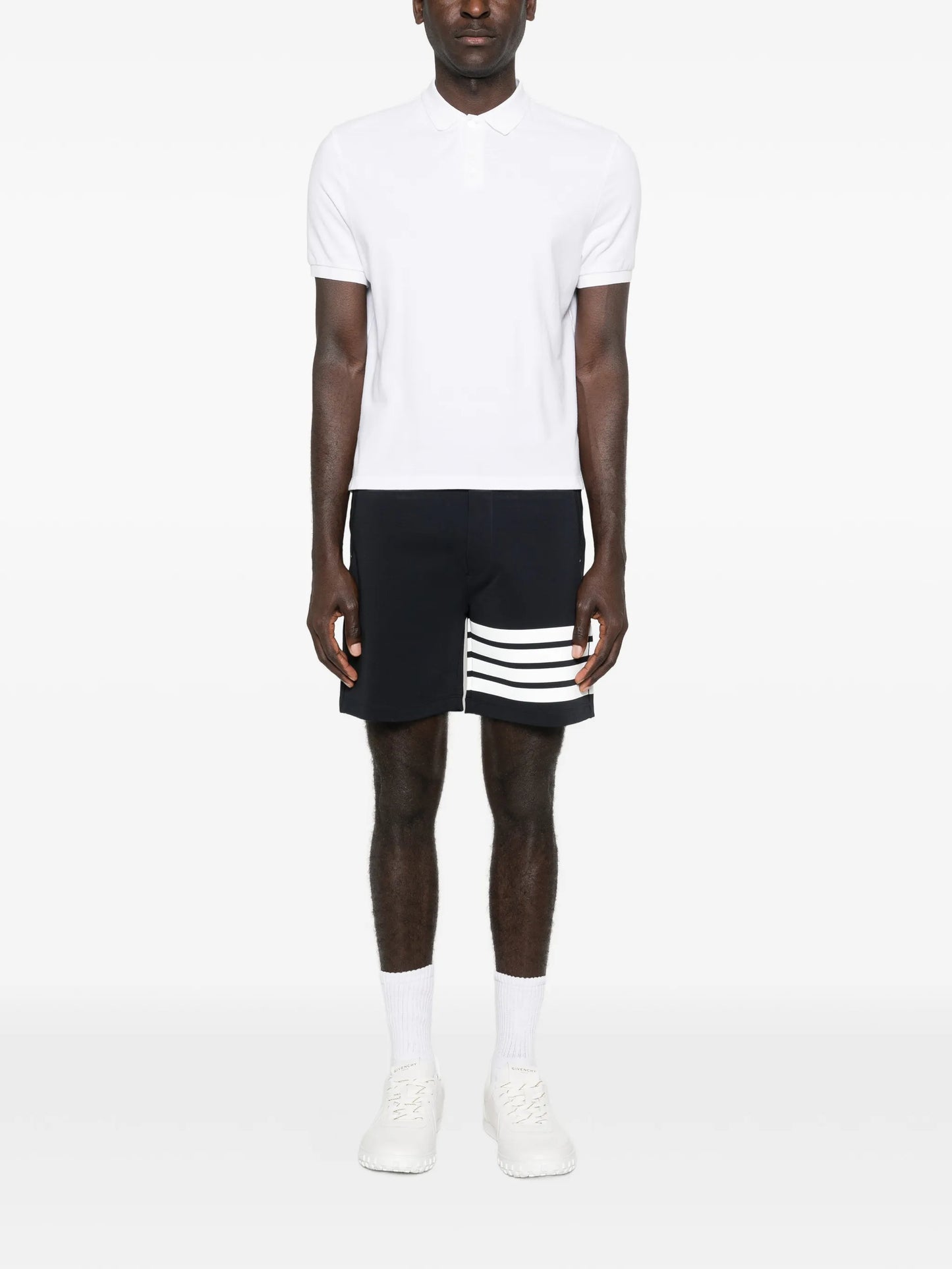 reflective 4-bar bermuda shorts