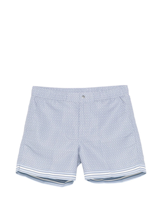 Lucena geometric-print swim shorts